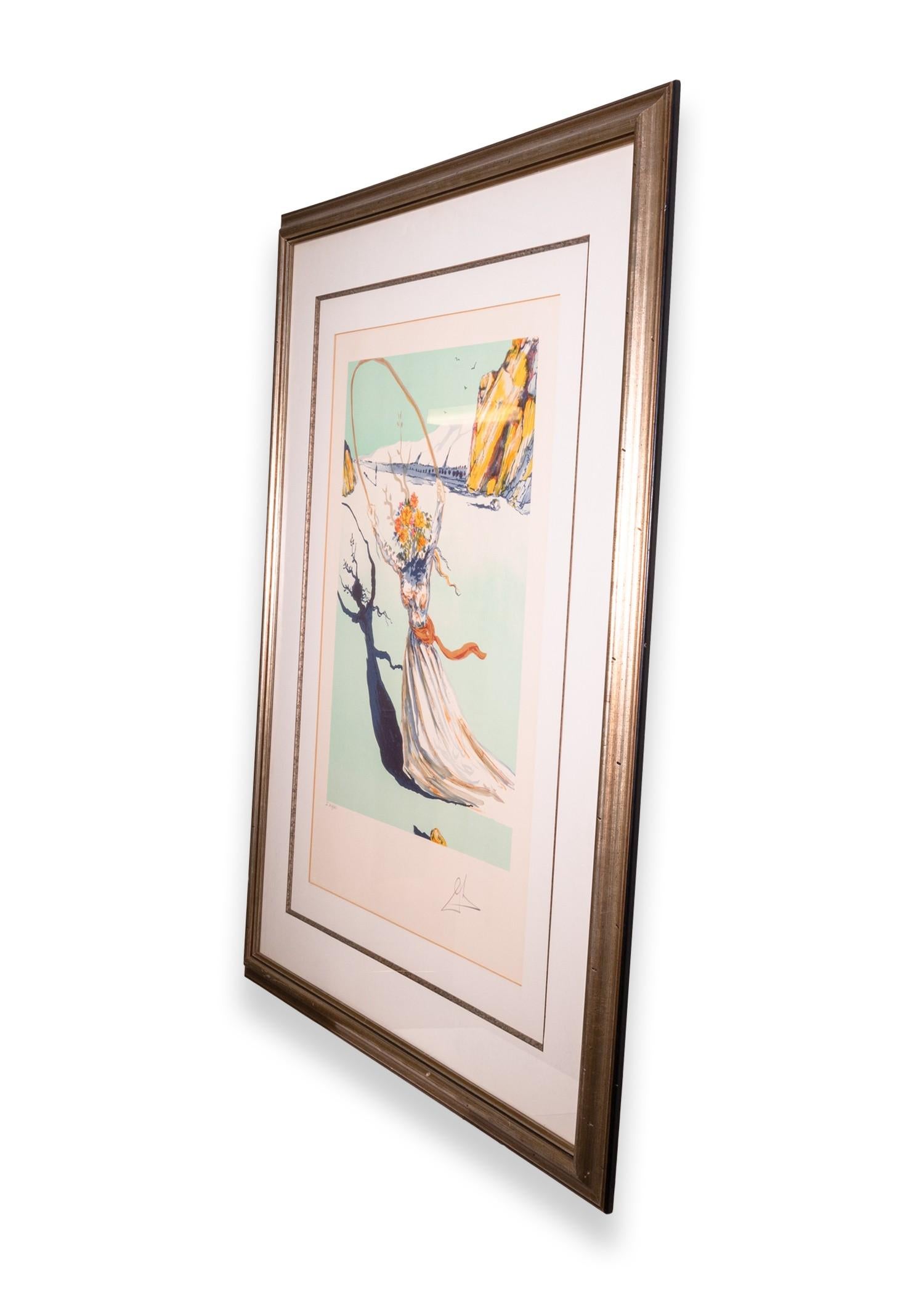 Salvador Dali Transcendent Passage Signed Modern Lithograph on Paper I 313/350 In Good Condition In Keego Harbor, MI