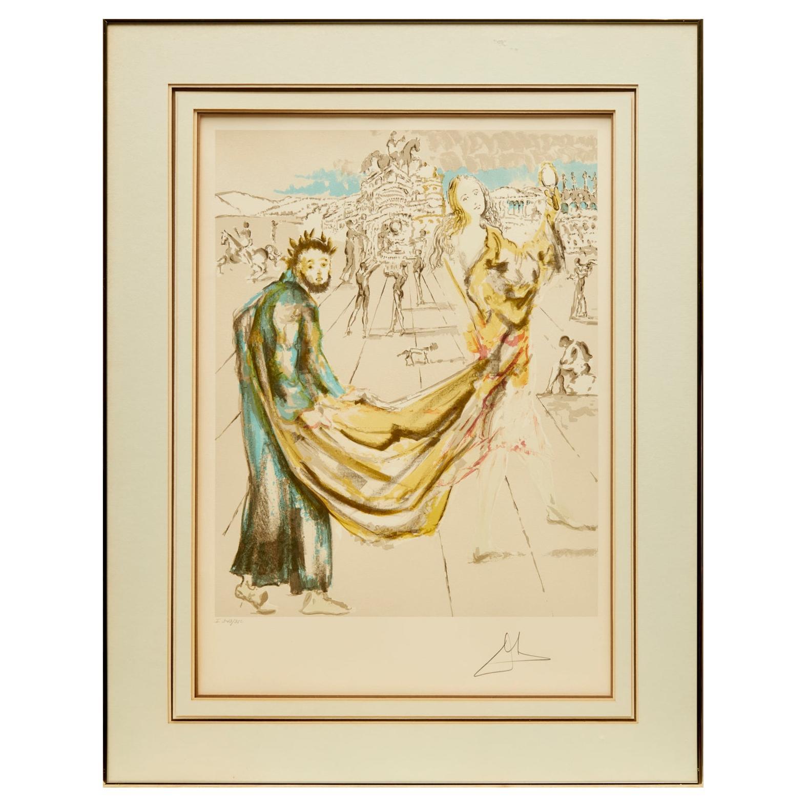 Salvador Dalí’s “The Kingdom” Hand-Signed Framed # I 343/350 Lithograph