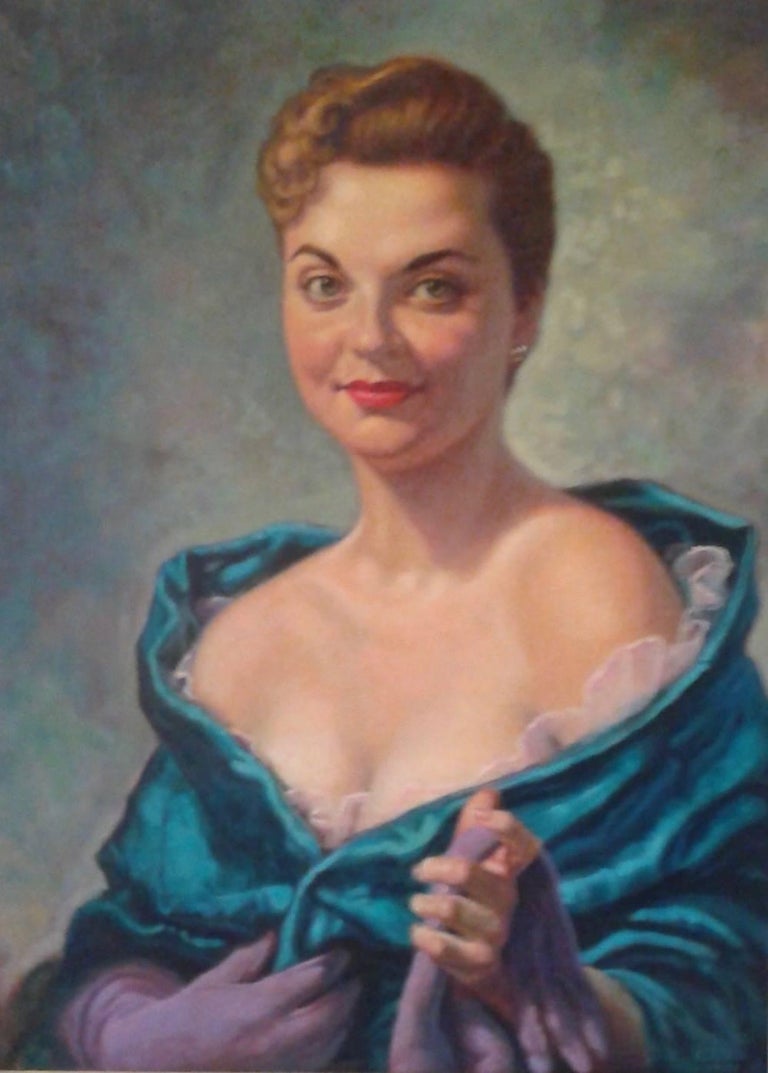 Salvador De Regil Portrait Painting - Portrait of Marian Virginia Schuster 