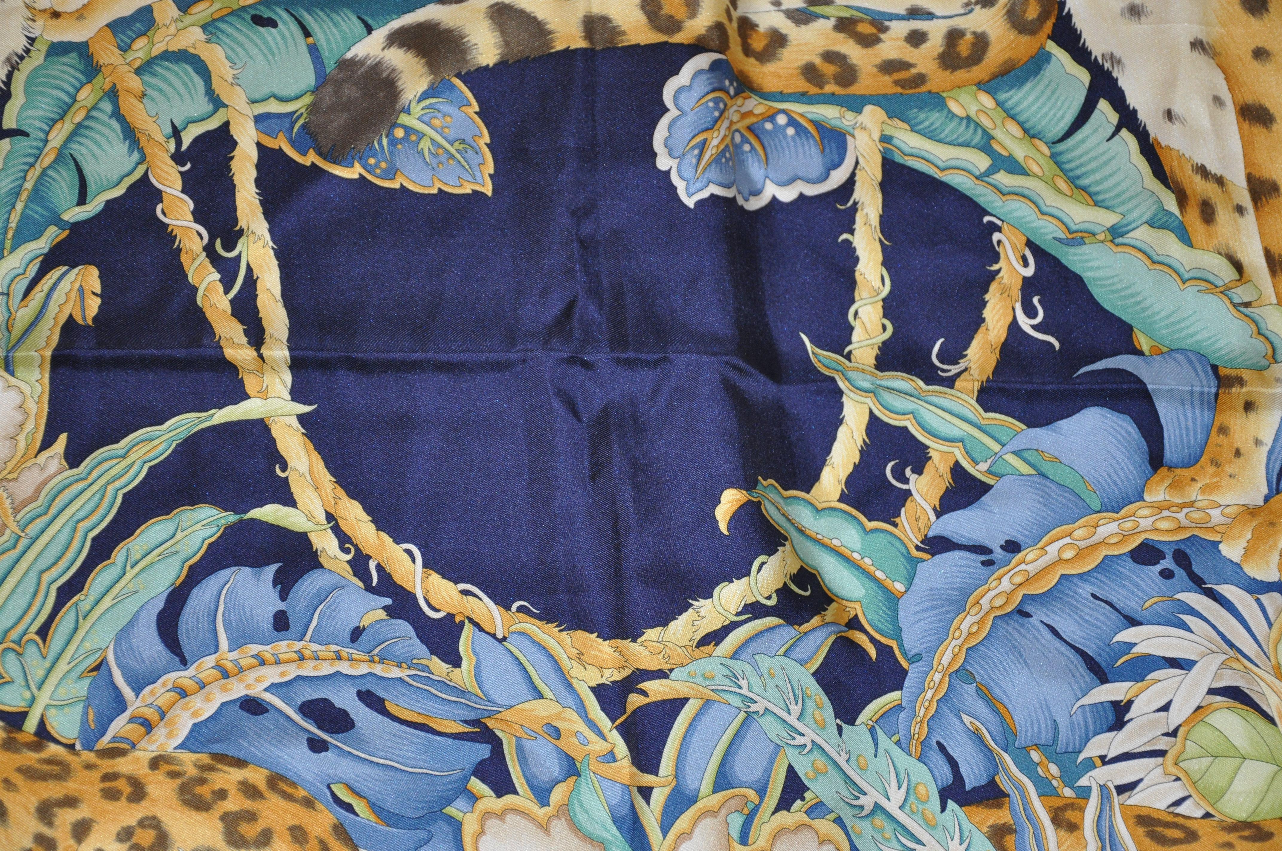 salvatore ferragamo silk scarf leopard