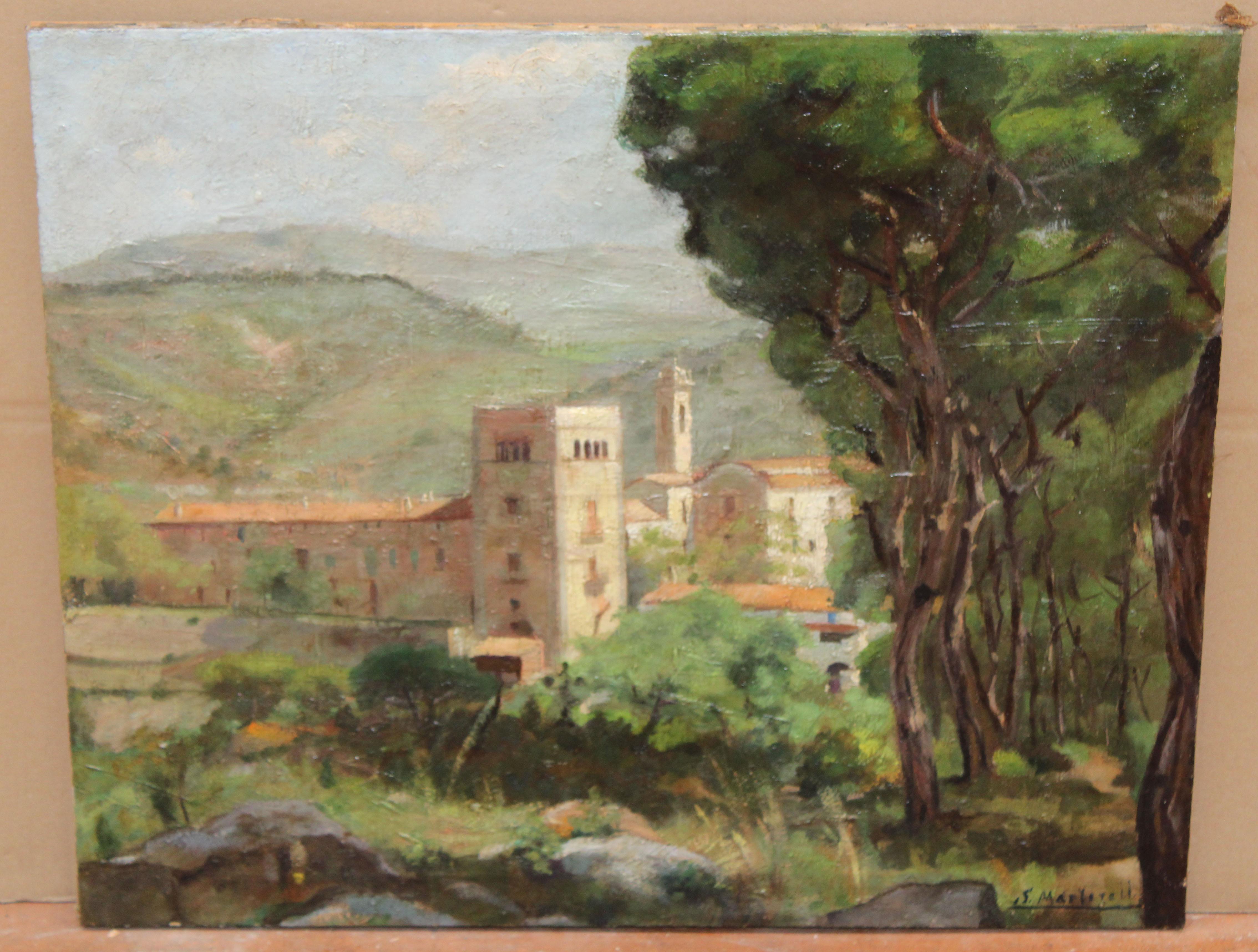 Óleo sobre tela - Paisaje - Painting by Salvador Martorell i Oller (1895-1968)