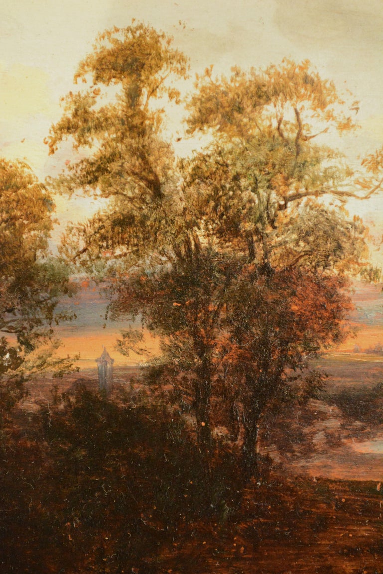 Salvador Murillo Solitary Figure on a Road, Painting For Sale at 1stdibs