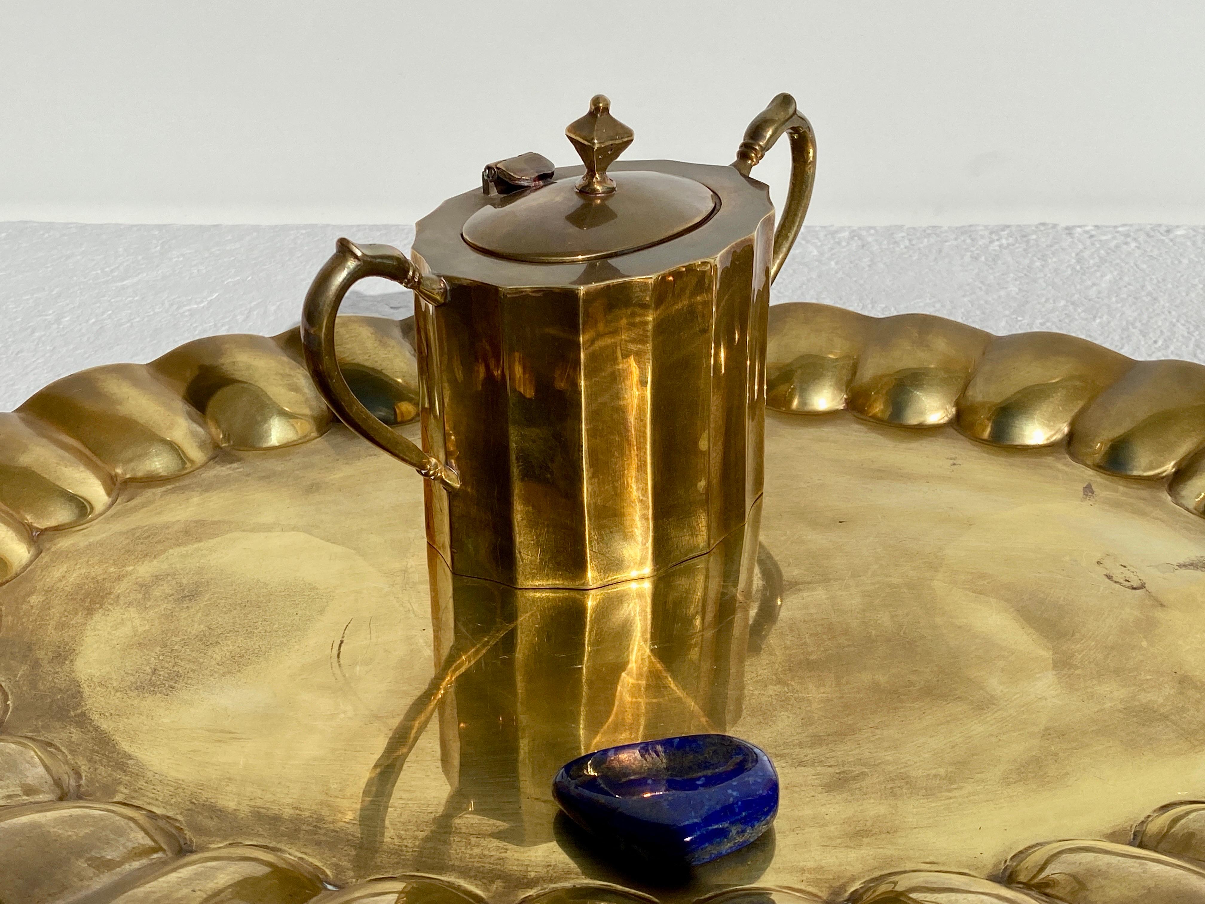 Mexican Salvador Teran Brass Tea Set