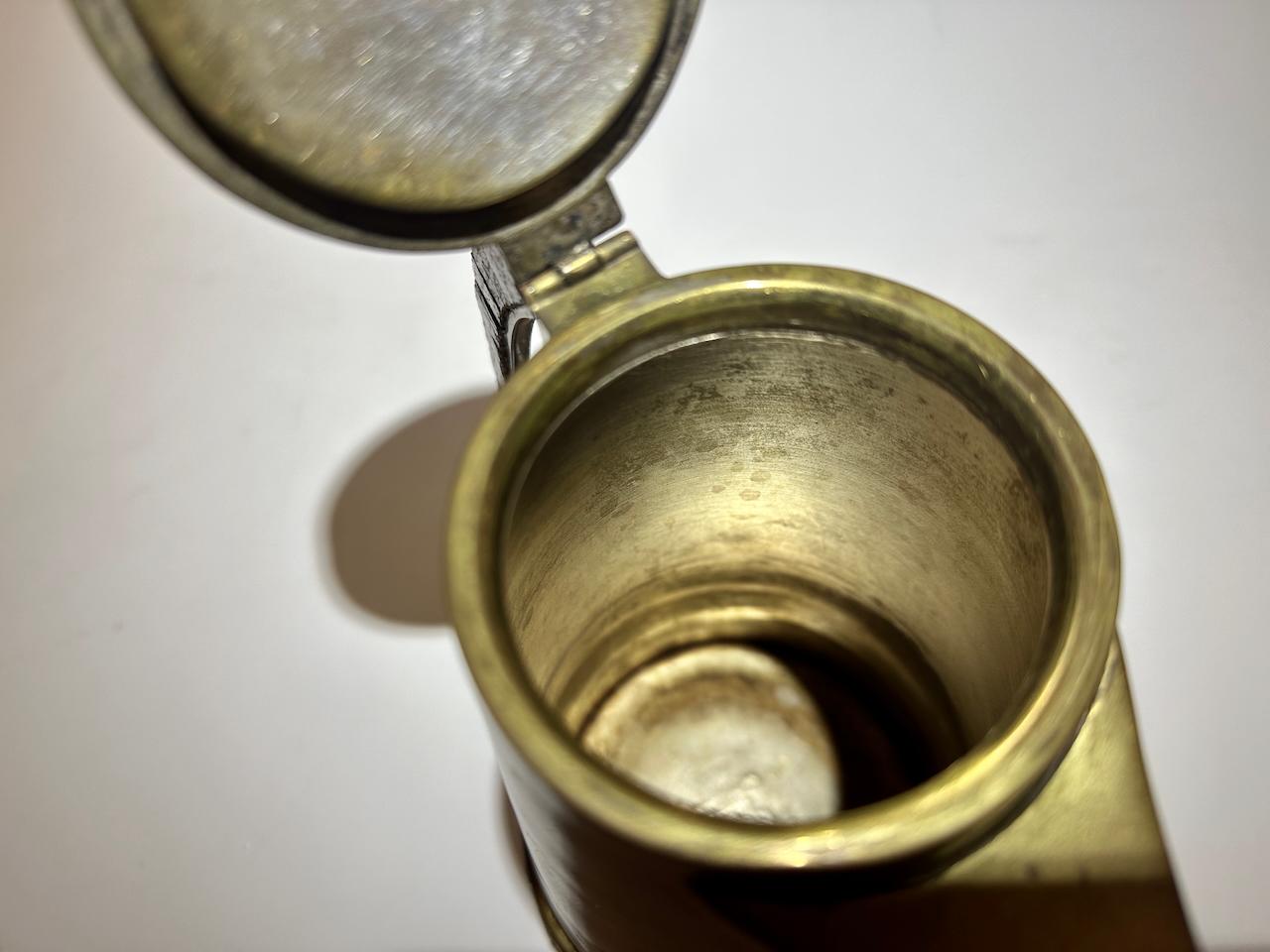 Salvador Teran Copper Toned Brass & Terrazzo Tile 7 Piece Tea Service, 1950s For Sale 5
