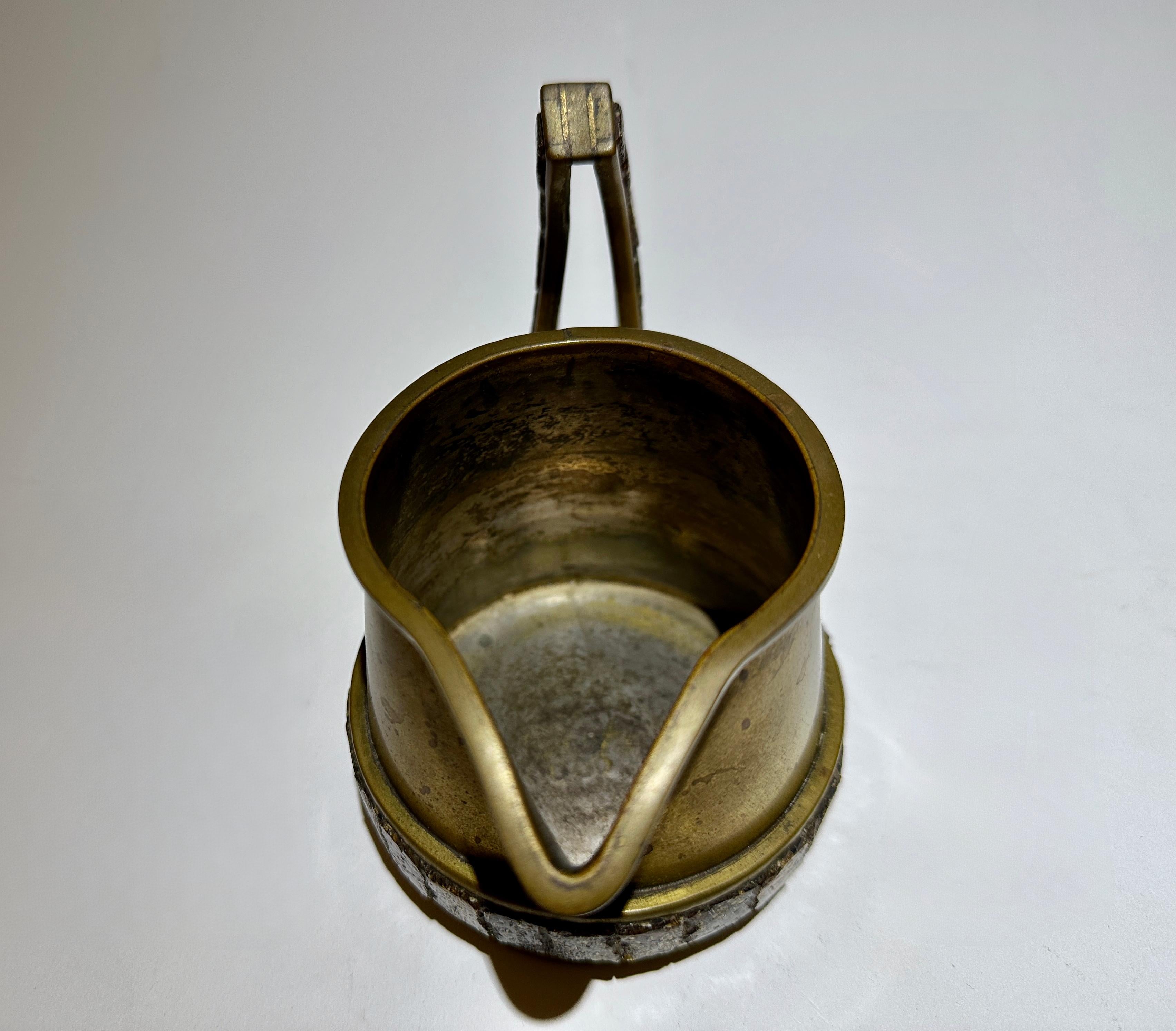 Salvador Teran Copper Toned Brass & Terrazzo Tile 7 Piece Tea Service, 1950s For Sale 8