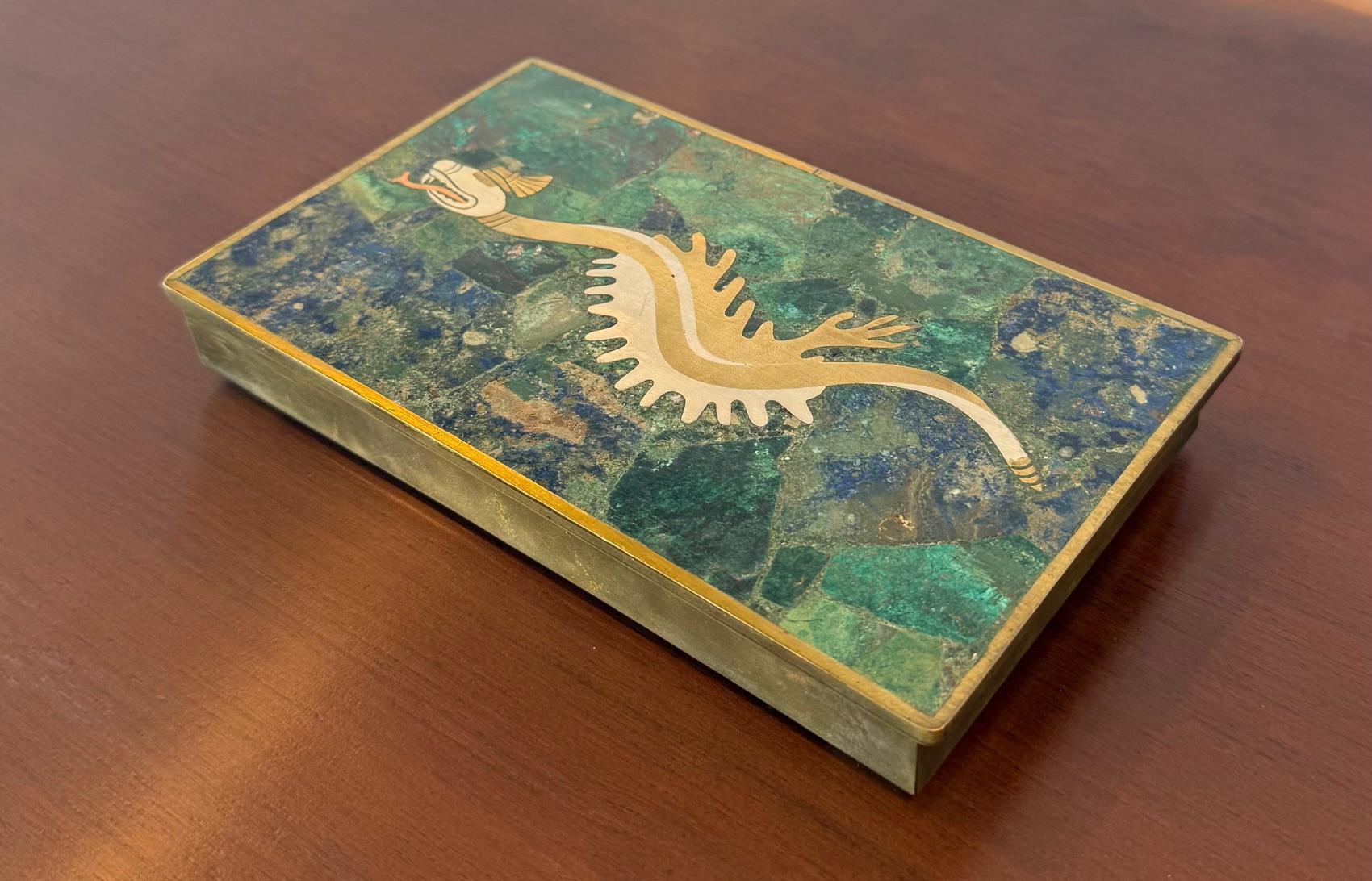 Mid-Century moderno Salvador Teran Los Castillo Serpent Box in vendita