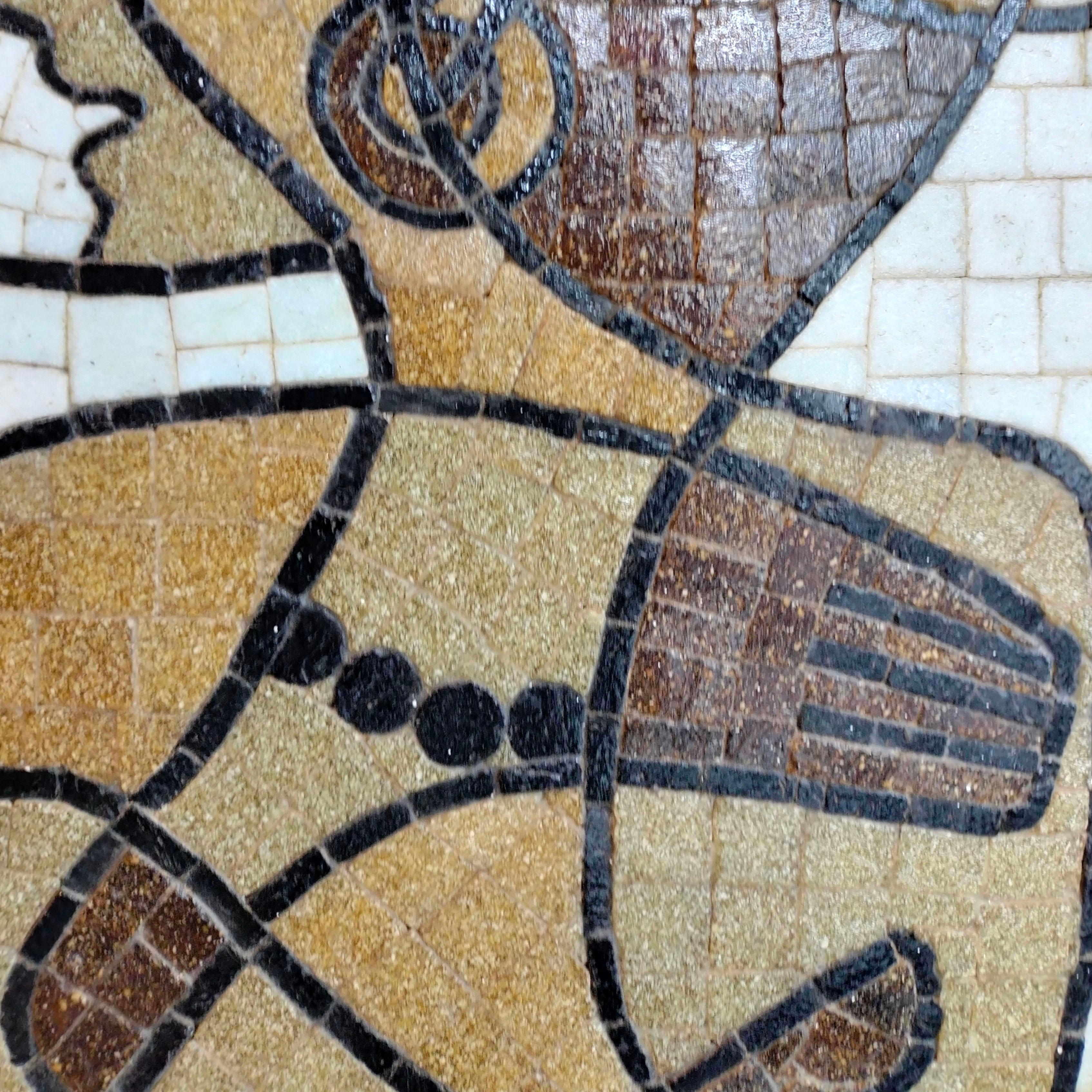 Fin du 20e siècle Salvador Terán Mosaïque mexicaine MCM Portrait de femme en vente