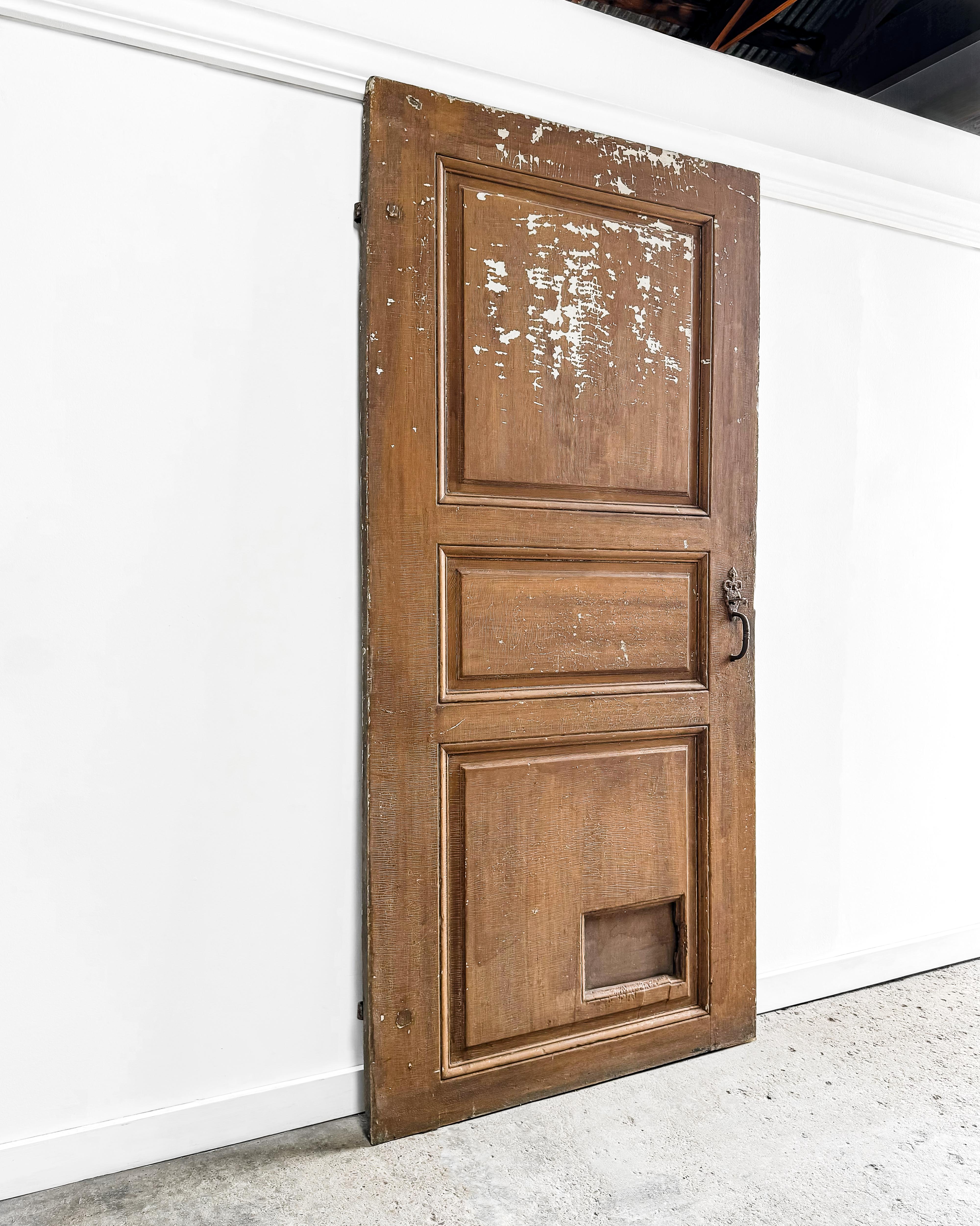 Salvaged 19th Century French Interior Door For Sale 6