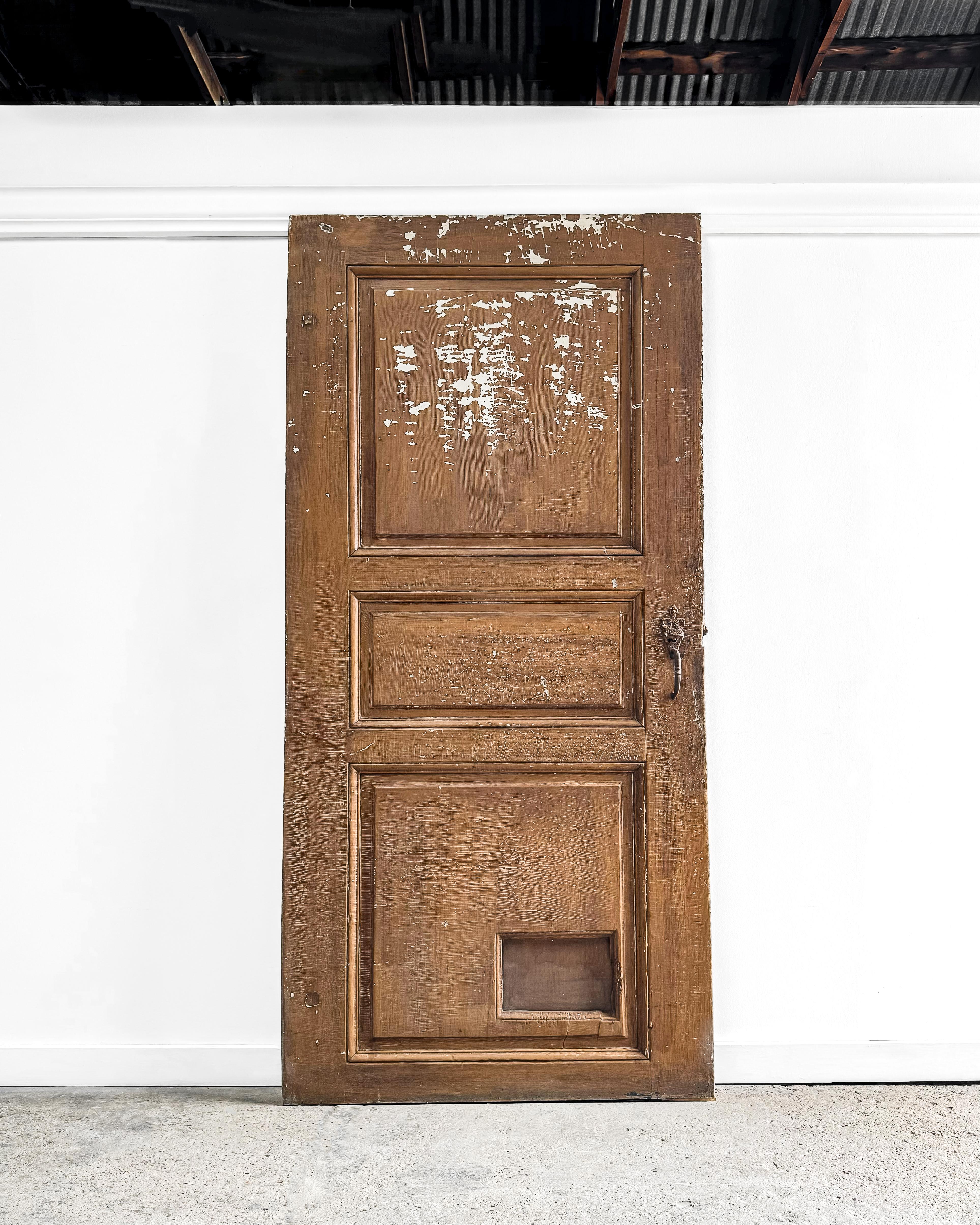 Salvaged 19th Century French Interior Door For Sale 5