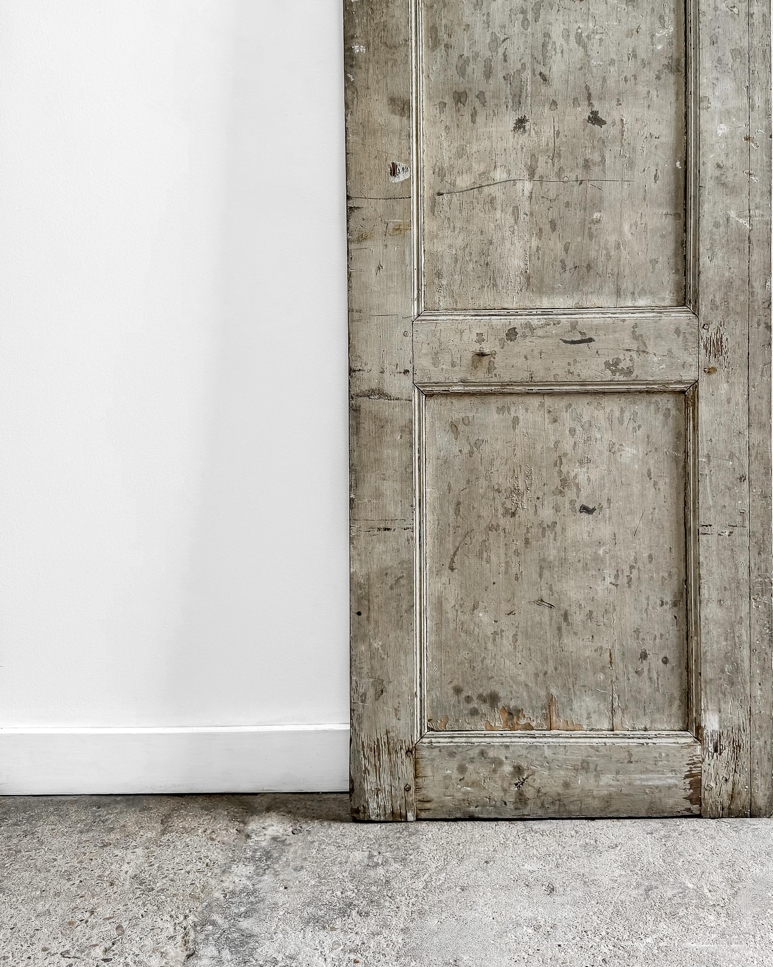 Salvaged 19th Century Paneled French Shutter 2