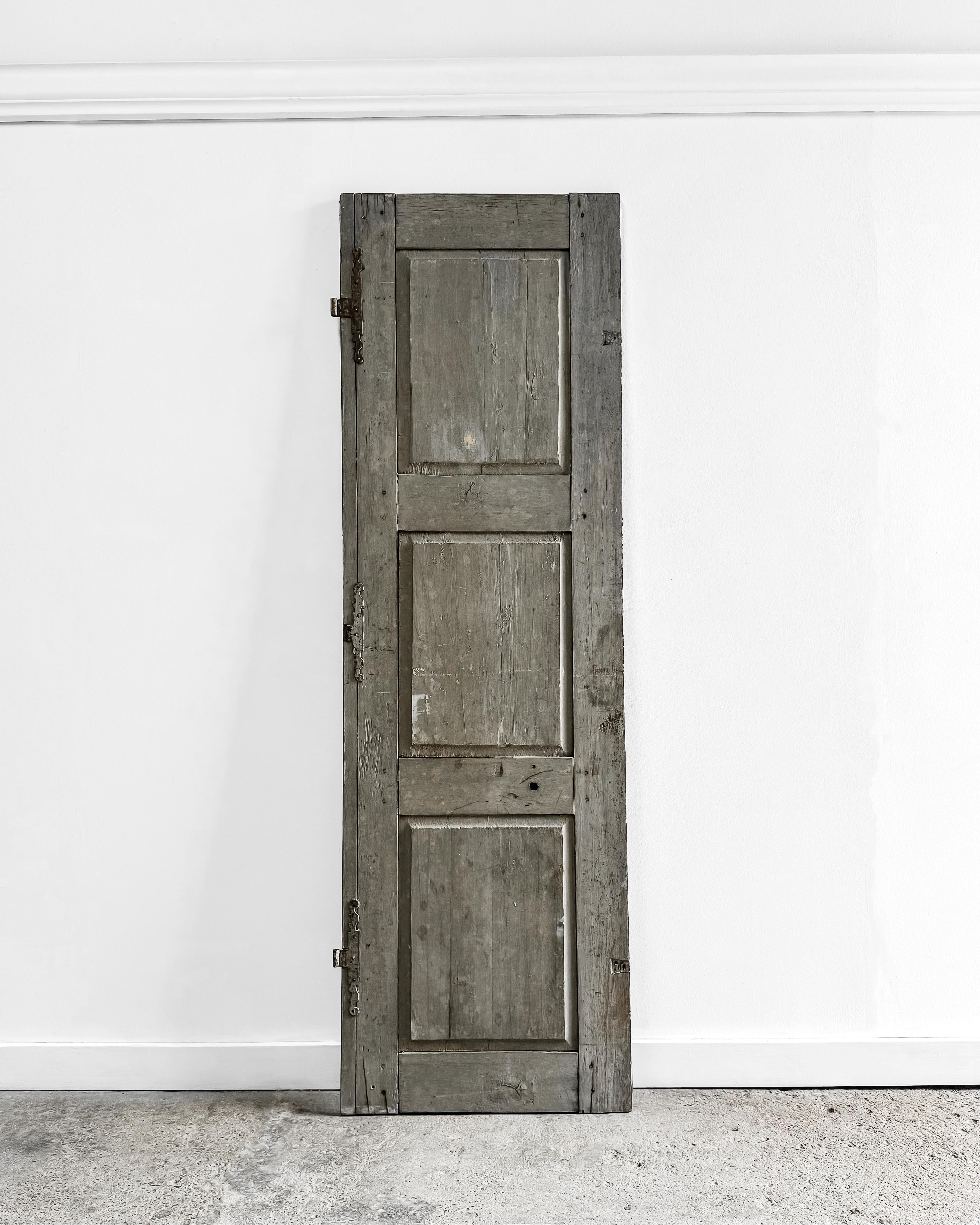 Salvaged 19th Century Paneled French Shutter 4
