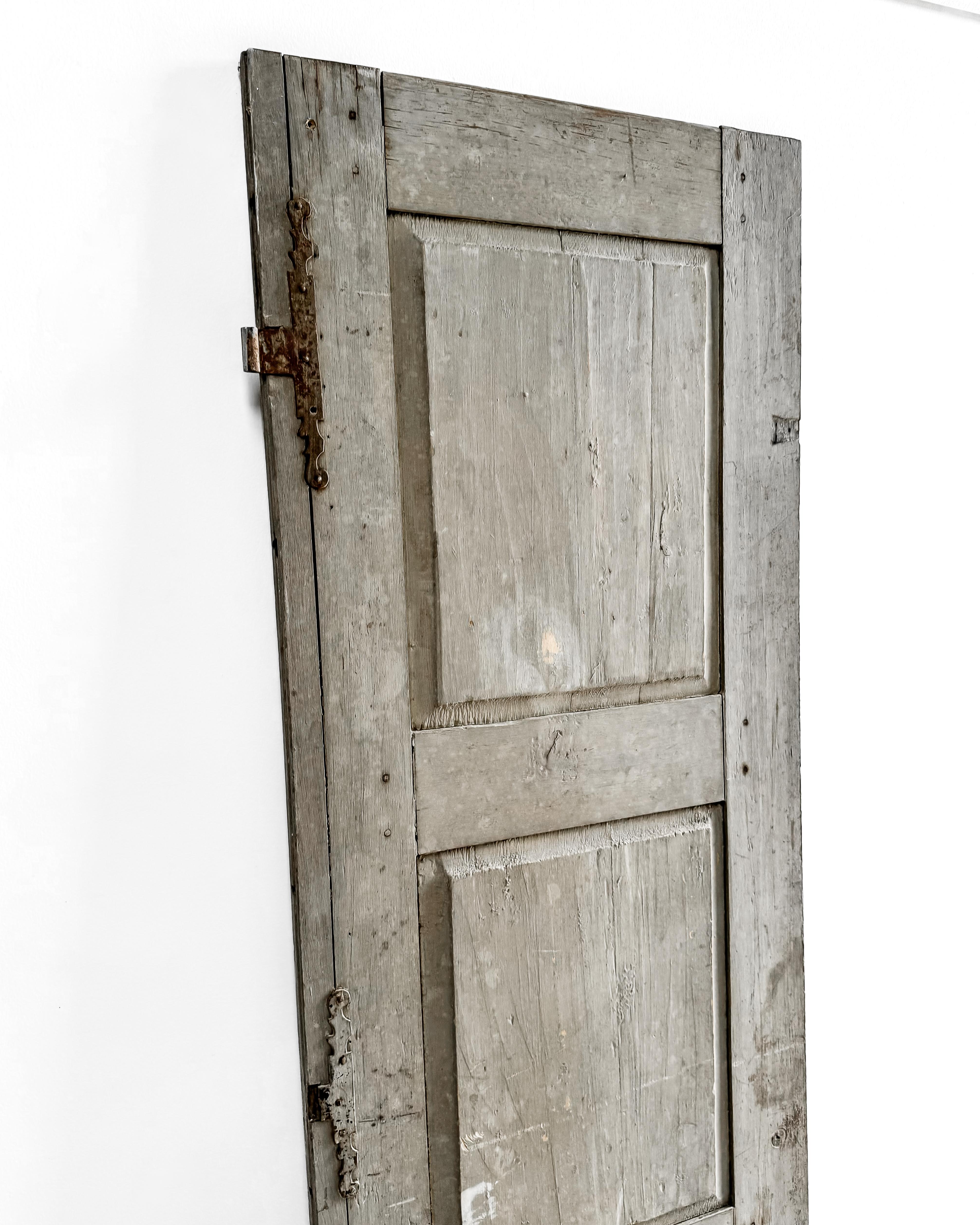 Salvaged 19th Century Paneled French Shutter 5