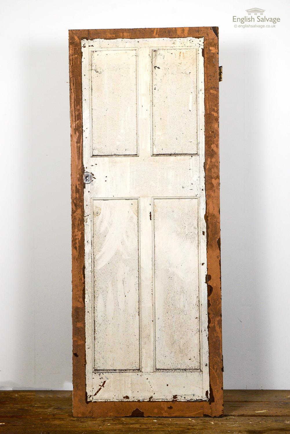 Salvaged 4 Panelled Door, 20th Century In Good Condition For Sale In London, GB