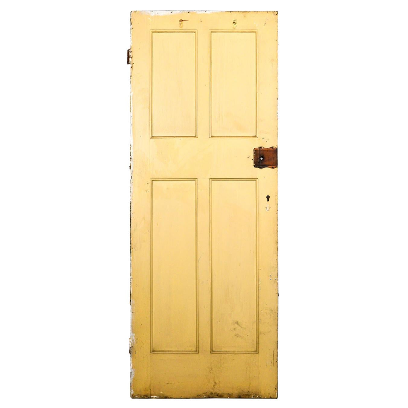 Salvaged 4 Panelled Door, 20th Century For Sale