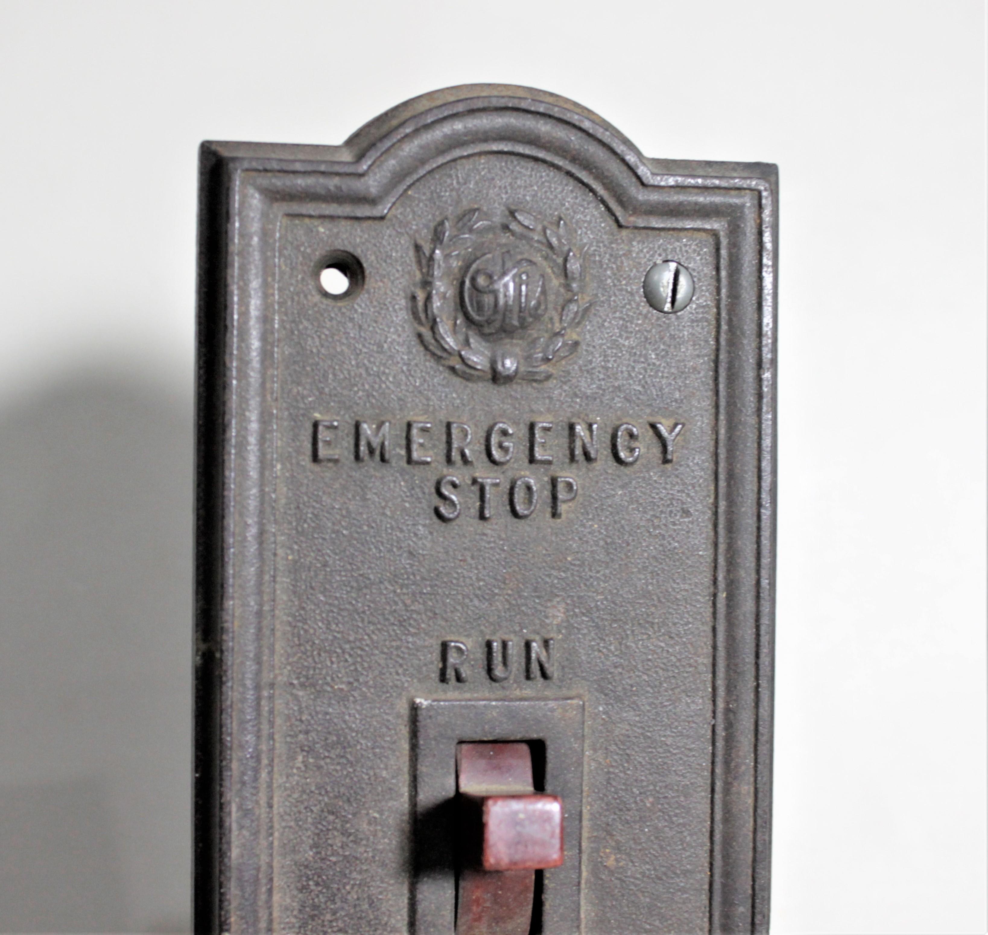 Salvaged Commercial Art Deco Cast Bronze Elevator Dial & Control Box 3