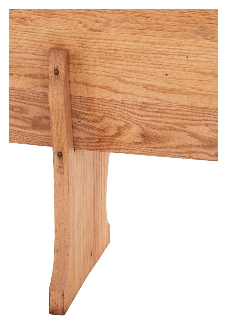 Salvaged Curved Church Pew For Sale at 1stdibs