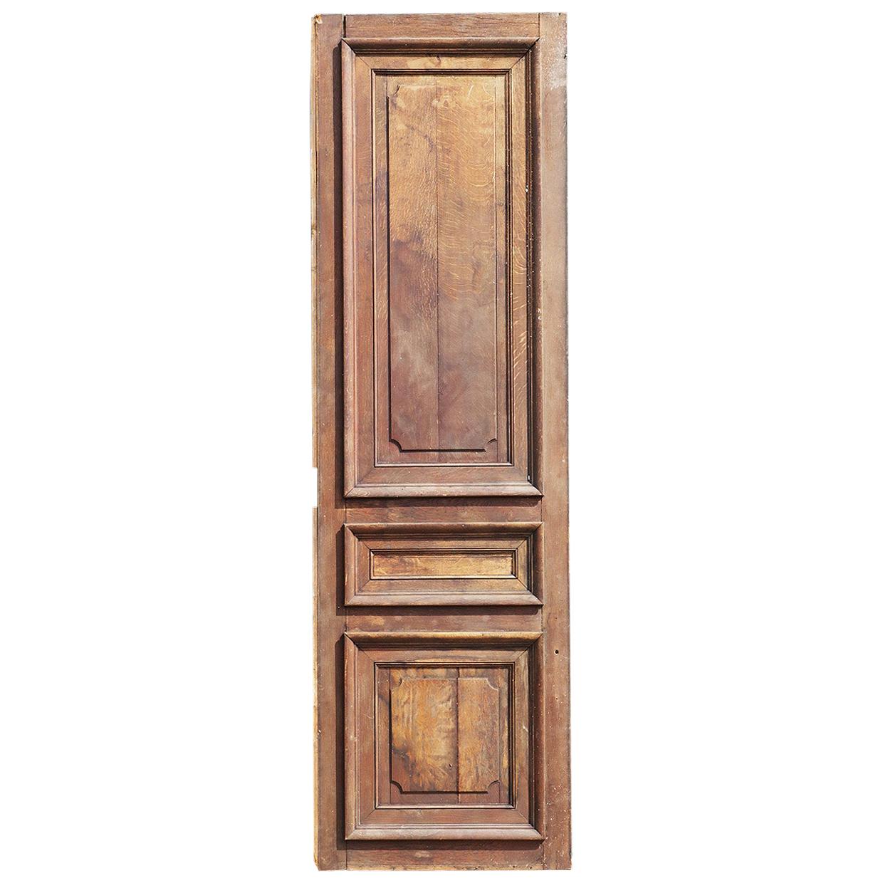 Salvaged French Oak Panel / Cupboard Door, 20th Century For Sale