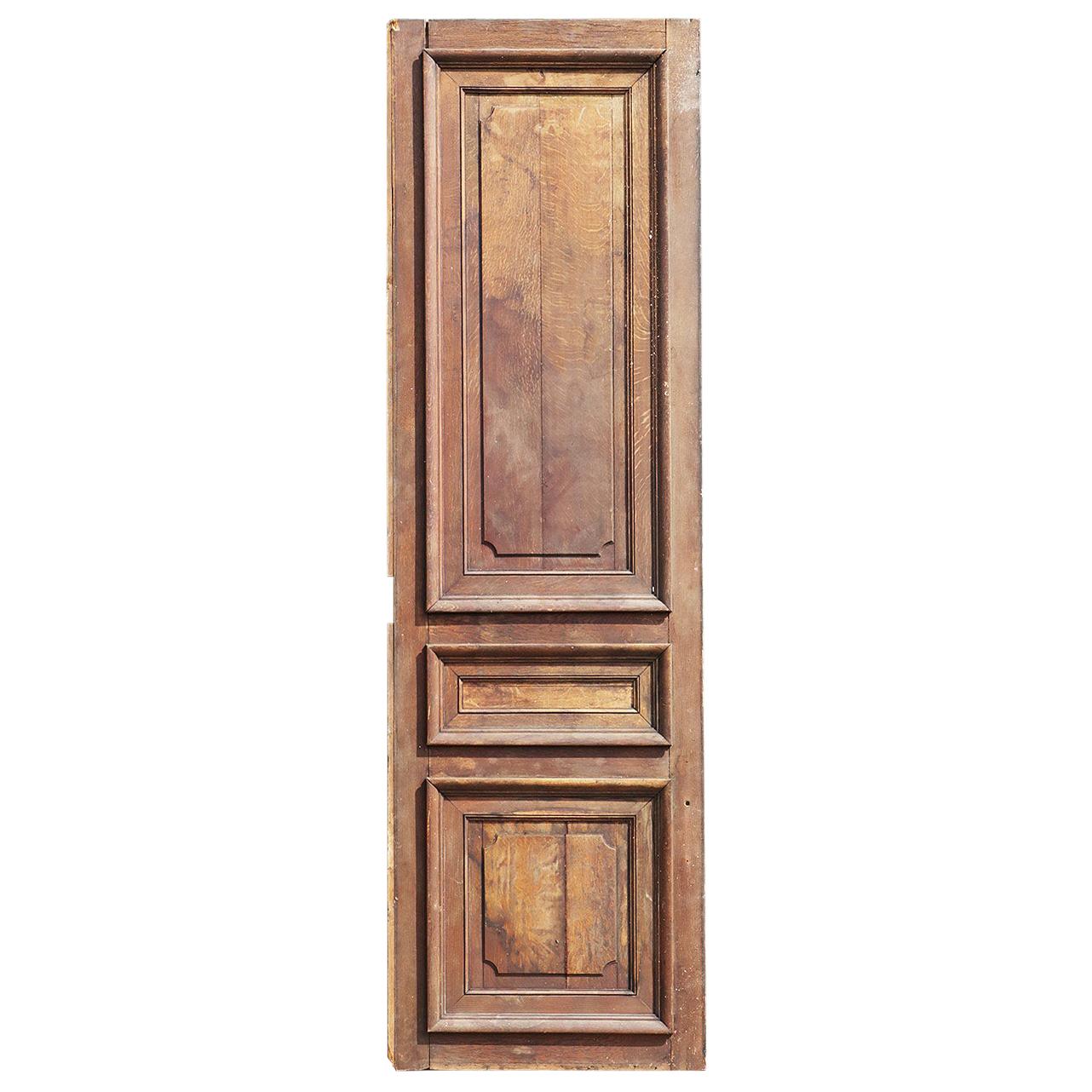 Salvaged French Oak Panel / Cupboard Door, 20th Century For Sale