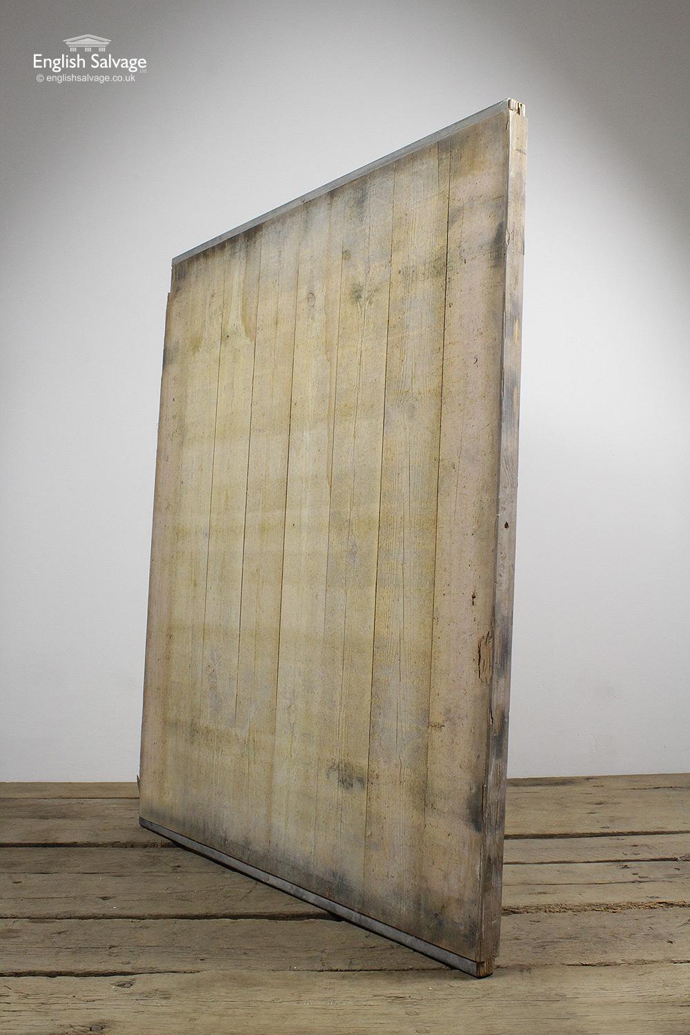 European Salvaged Metal End Capped Wood Pottery Boards, 20th Century For Sale