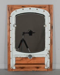 Salvaged Ship Portal Wall Mirror with Shelf