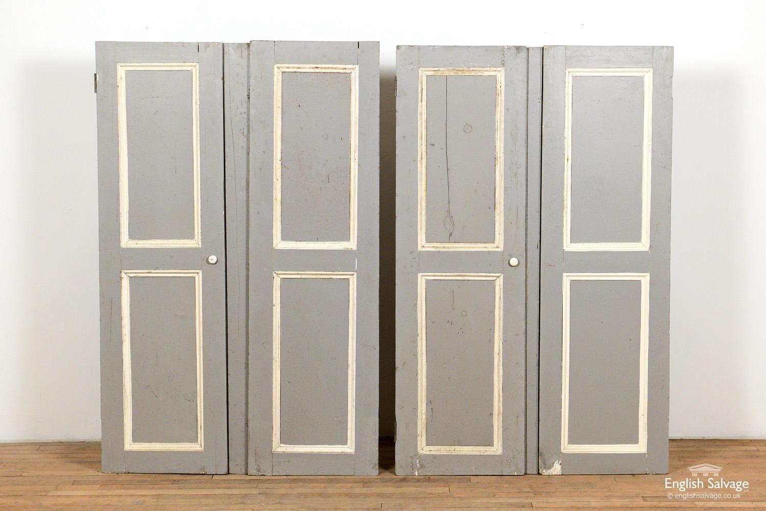 European Salvaged Shutters or Cupboard Doors, 20th Century For Sale