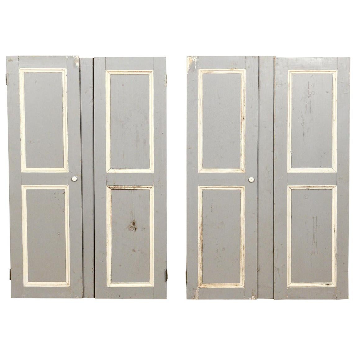 Salvaged Shutters or Cupboard Doors, 20th Century For Sale