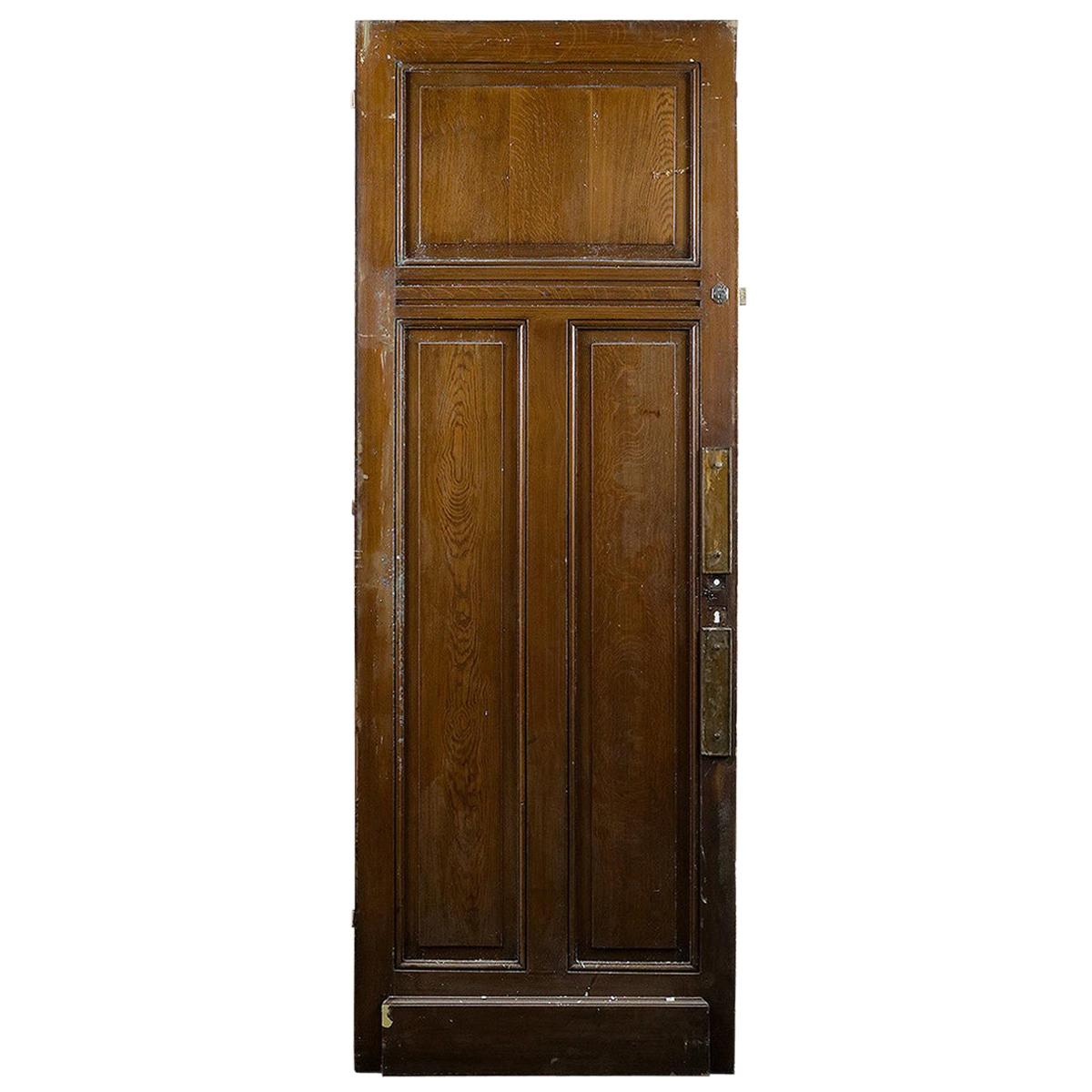 Salvaged Tall One over Two Pine Door, 20th Century For Sale
