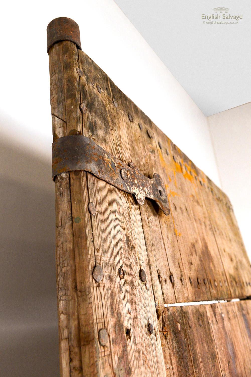 Satinwood Salvaged Weathered Gate with Judas Door, 20th Century For Sale