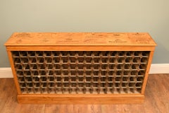 Salvaged Wine Rack Vintage Cellar Crate 112 Bottles Champagne