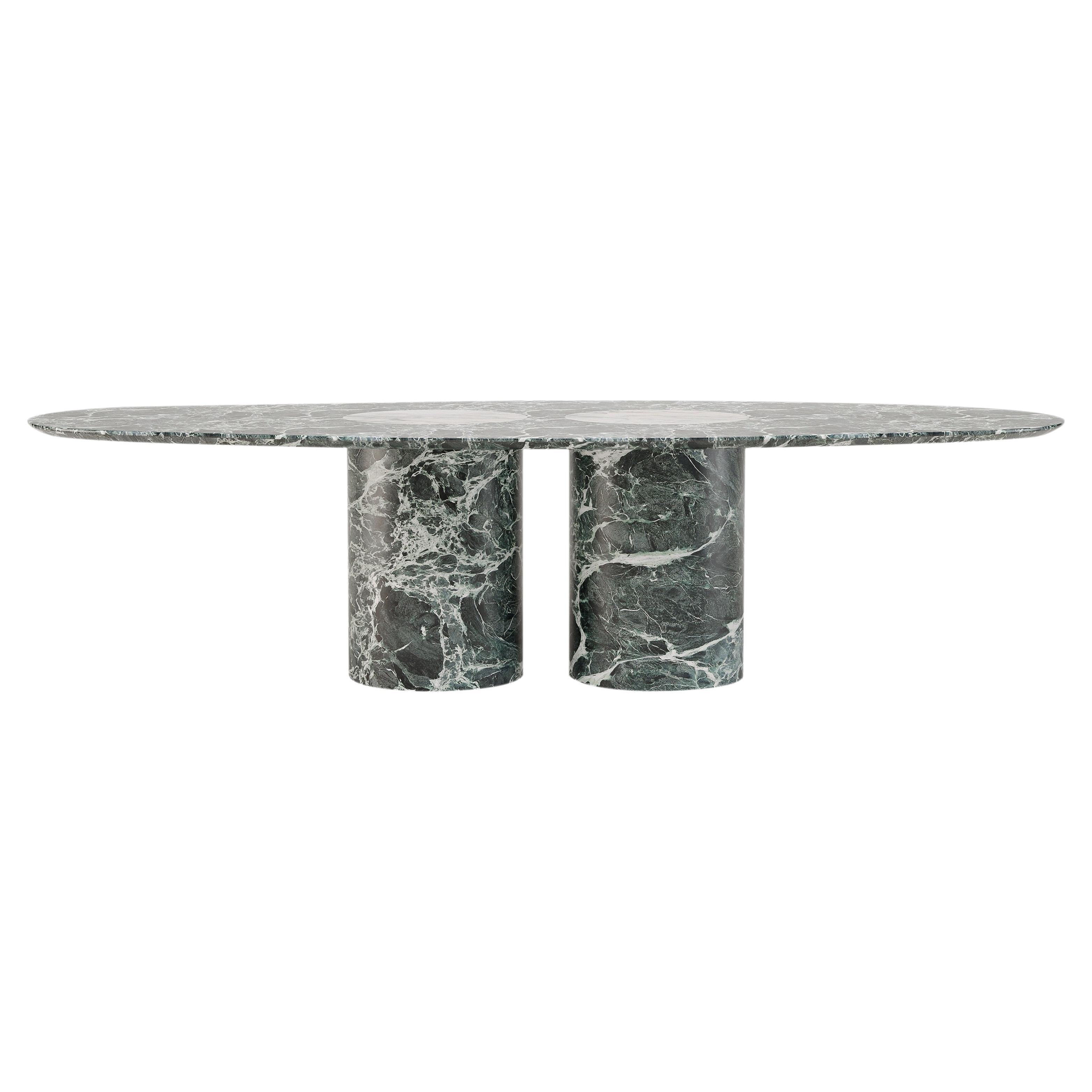 Salvante D1 Dining Table, Bianco Namibia Marble by Piotr Dąbrowa For Sale