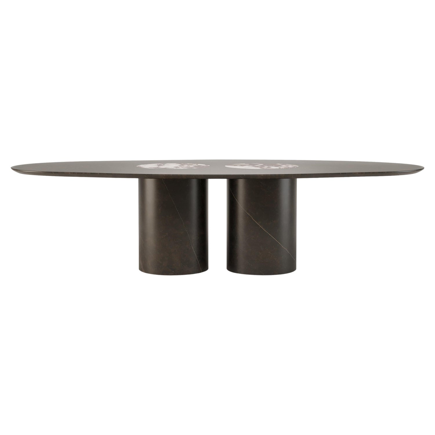 Salvante D1 Dining Table, Bianco Namibia Marble by Piotr Dąbrowa For Sale  at 1stDibs