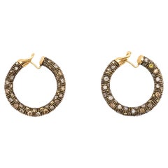 Salvati, boucles d'oreilles en or et diamants - années 10