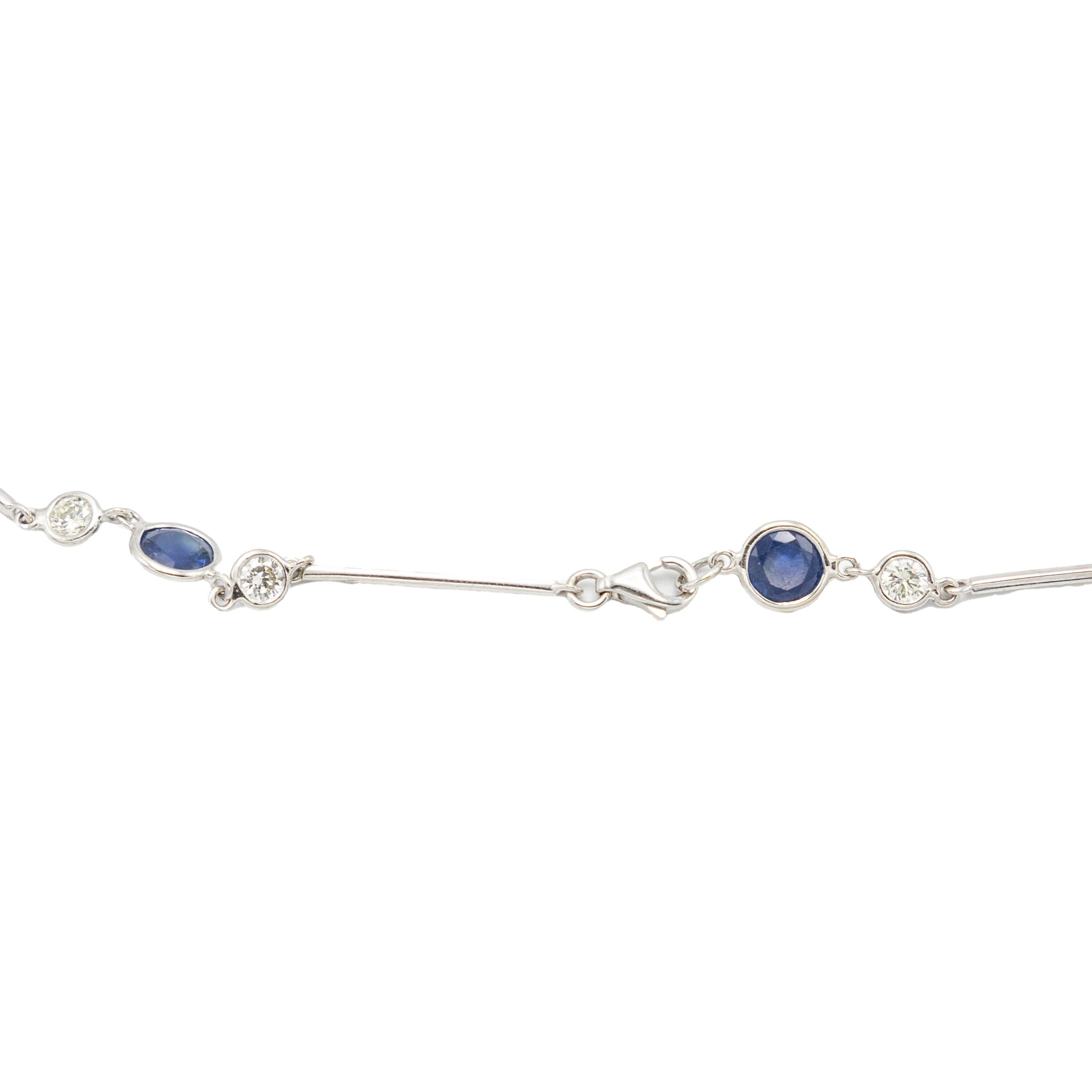 Collana Salvati con zaffiri e diamanti - anni '10 in vendita 2