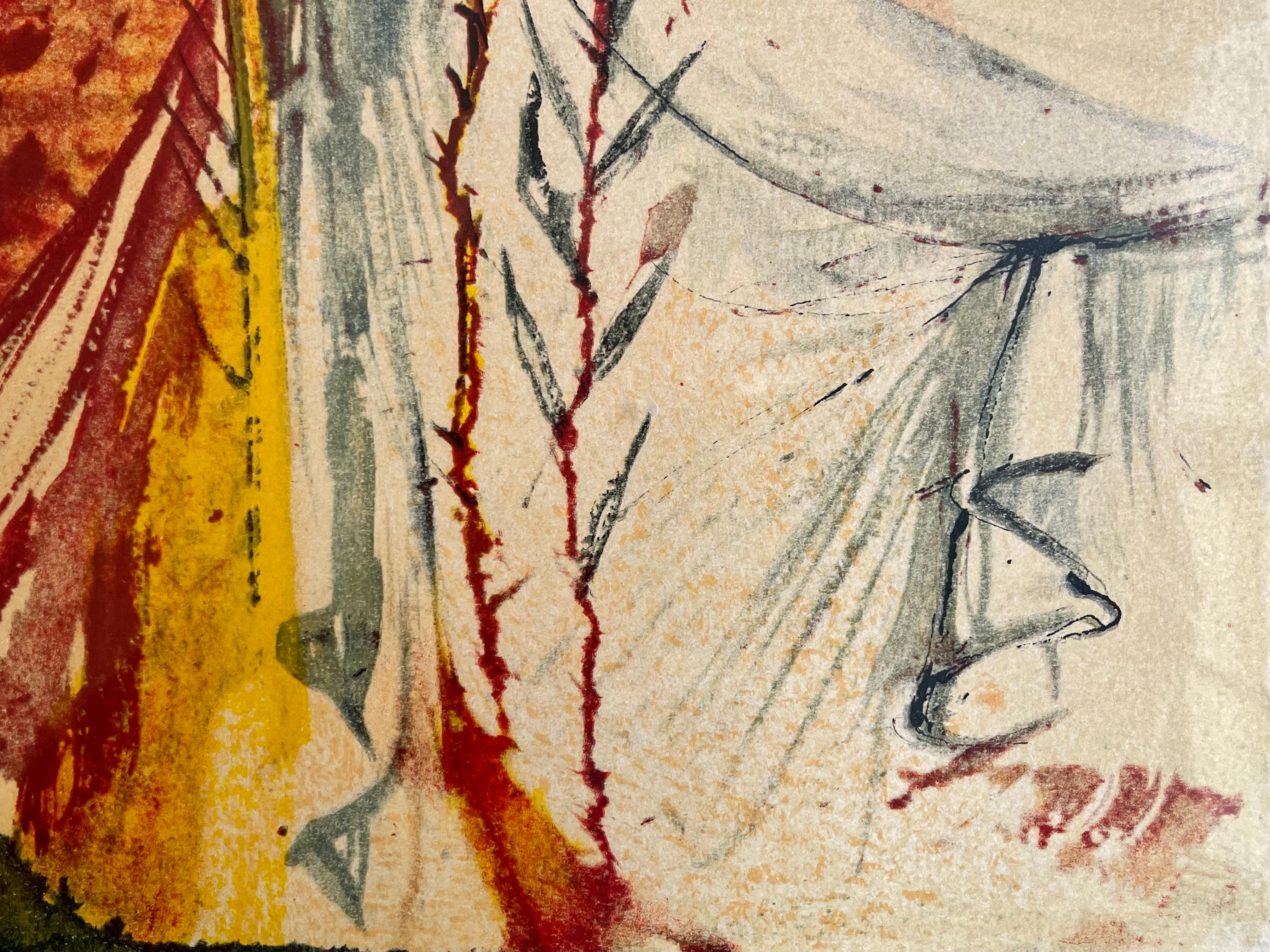 Le Salvator Dali, l'épreuve d'artiste de lithographie « Summer » des saisons, 20e siècle Excellent état - En vente à Beaune, FR