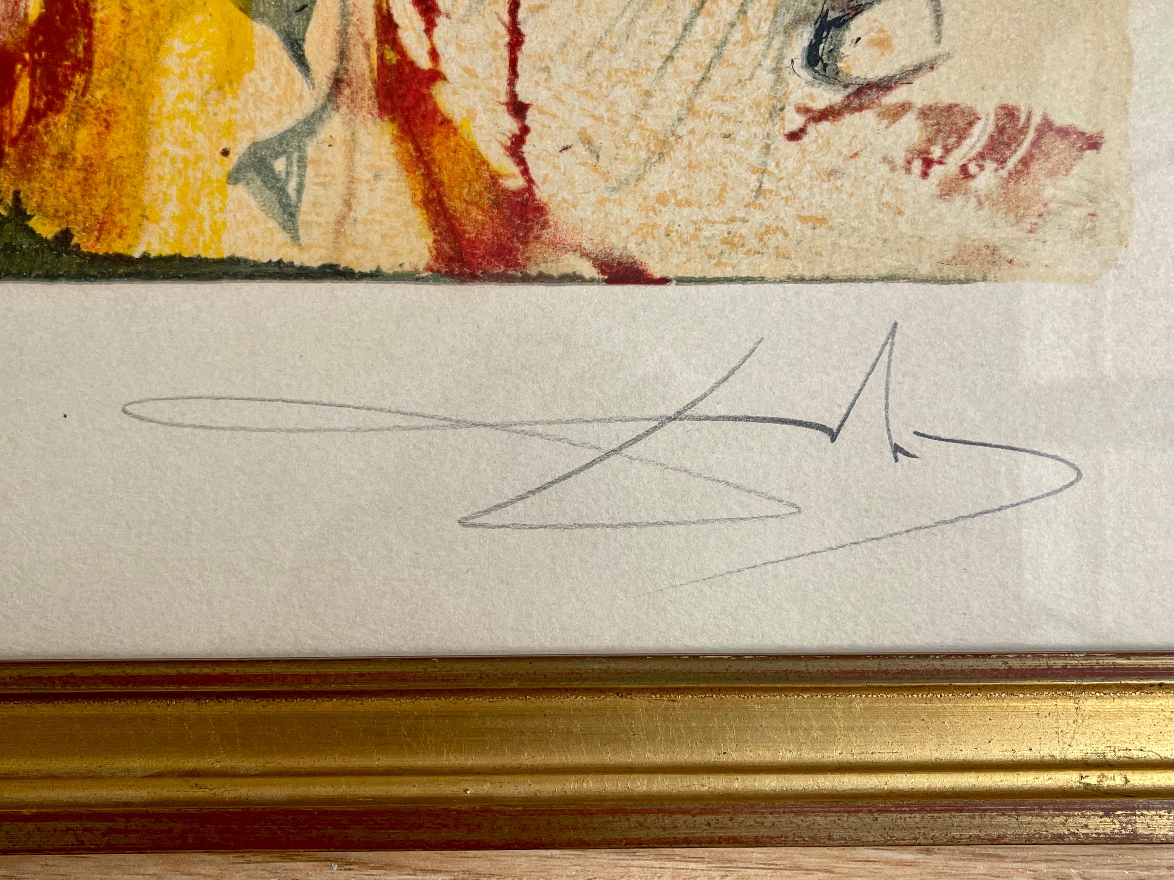 Le Salvator Dali, l'épreuve d'artiste de lithographie « Summer » des saisons, 20e siècle en vente 1