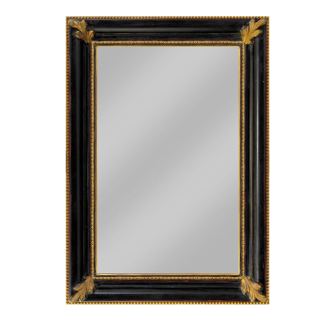 Salvator Rosa Wandspiegel aus Ebenholz und Gold von Caiafa (Holz)