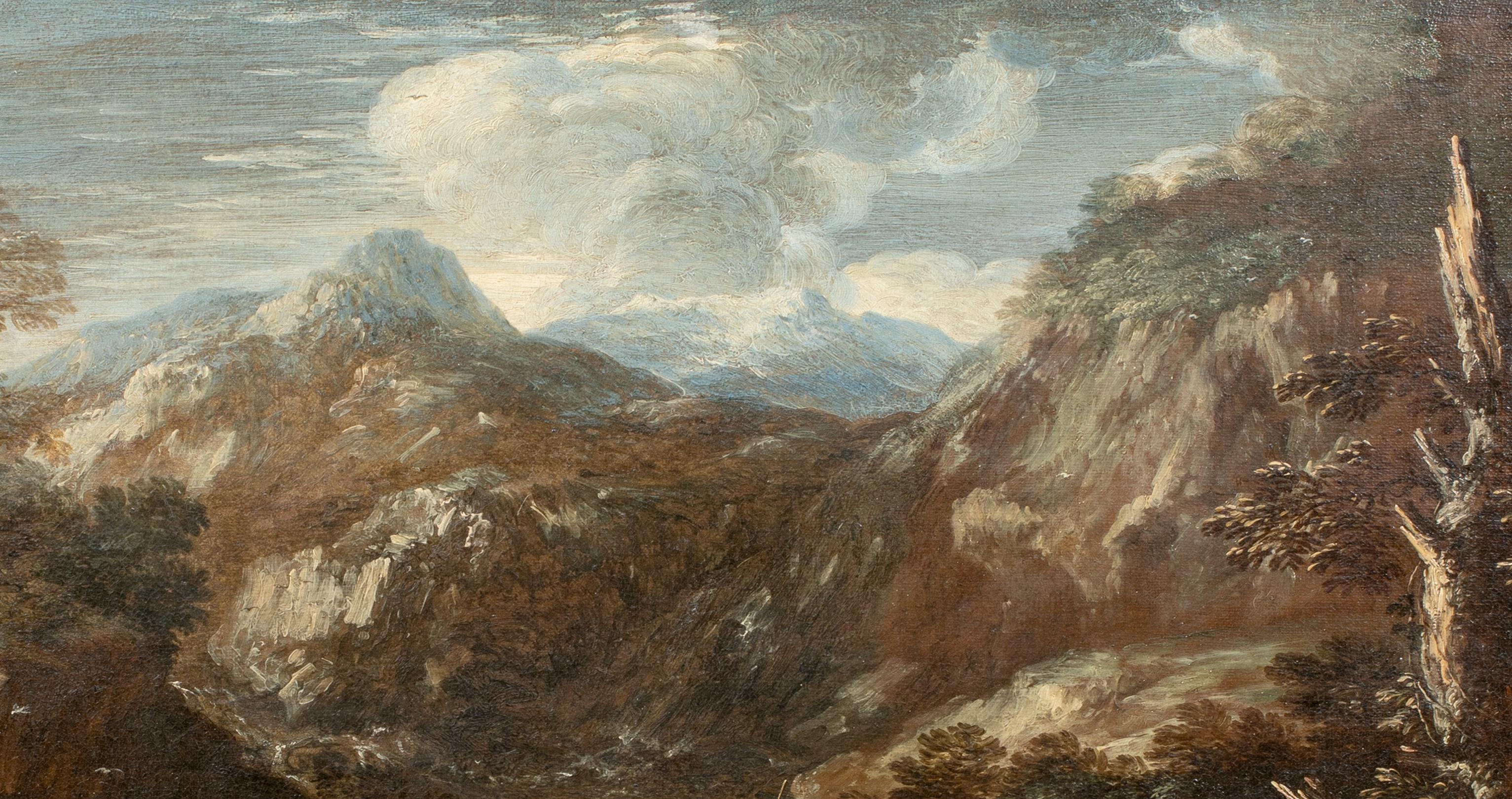 Hunters In An Extensive Mountain Landscape, 17. Jahrhundert 1