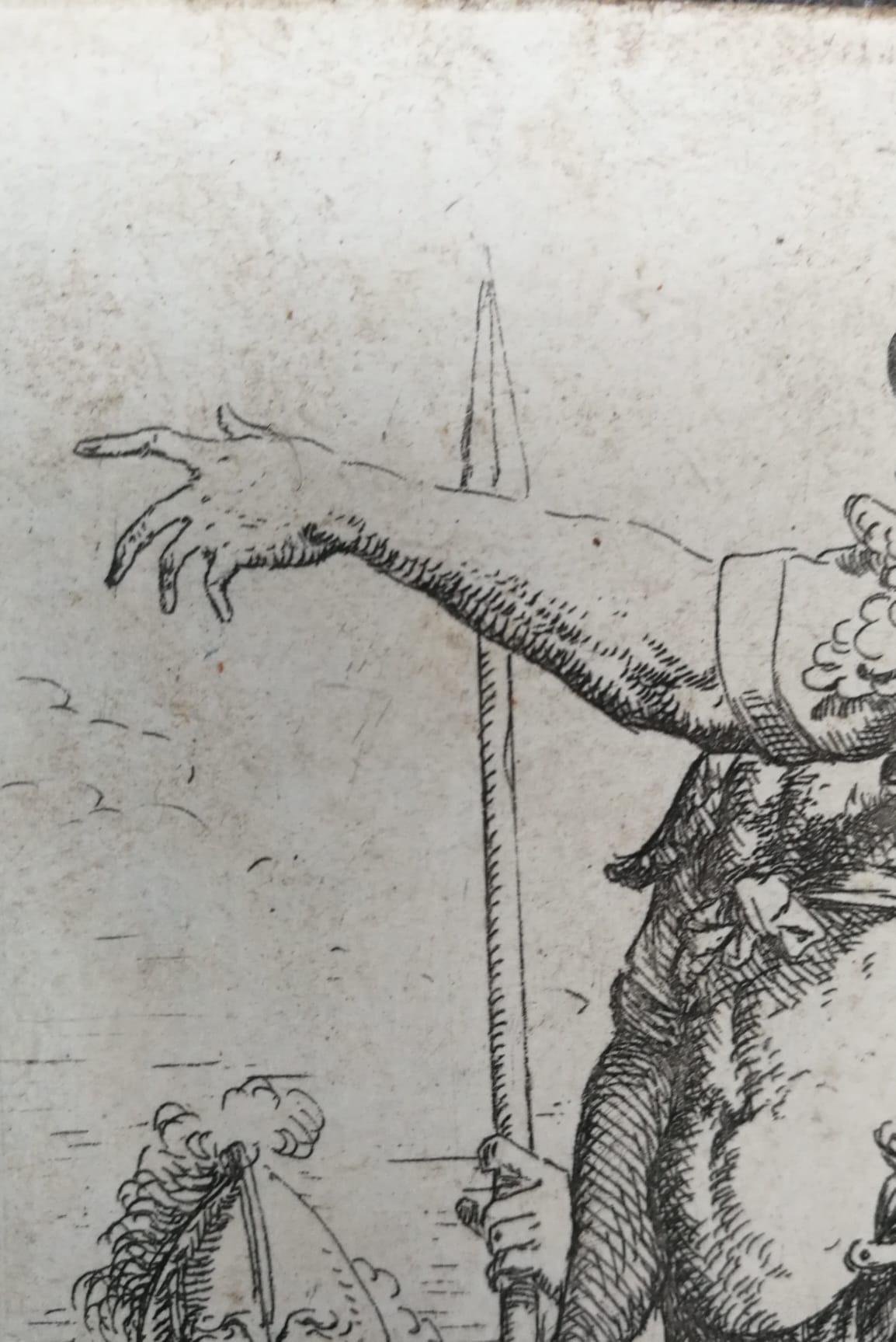 Salvator Rosa, Soldier with the Shield of Medusa, Etching, Figurine Series, 17th in vendita 9