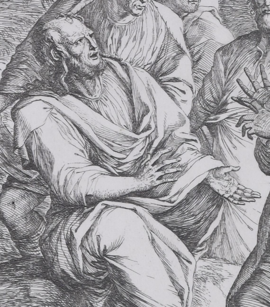 The Academy of Plato Plato and His Disciples - Print by Salvator Rosa