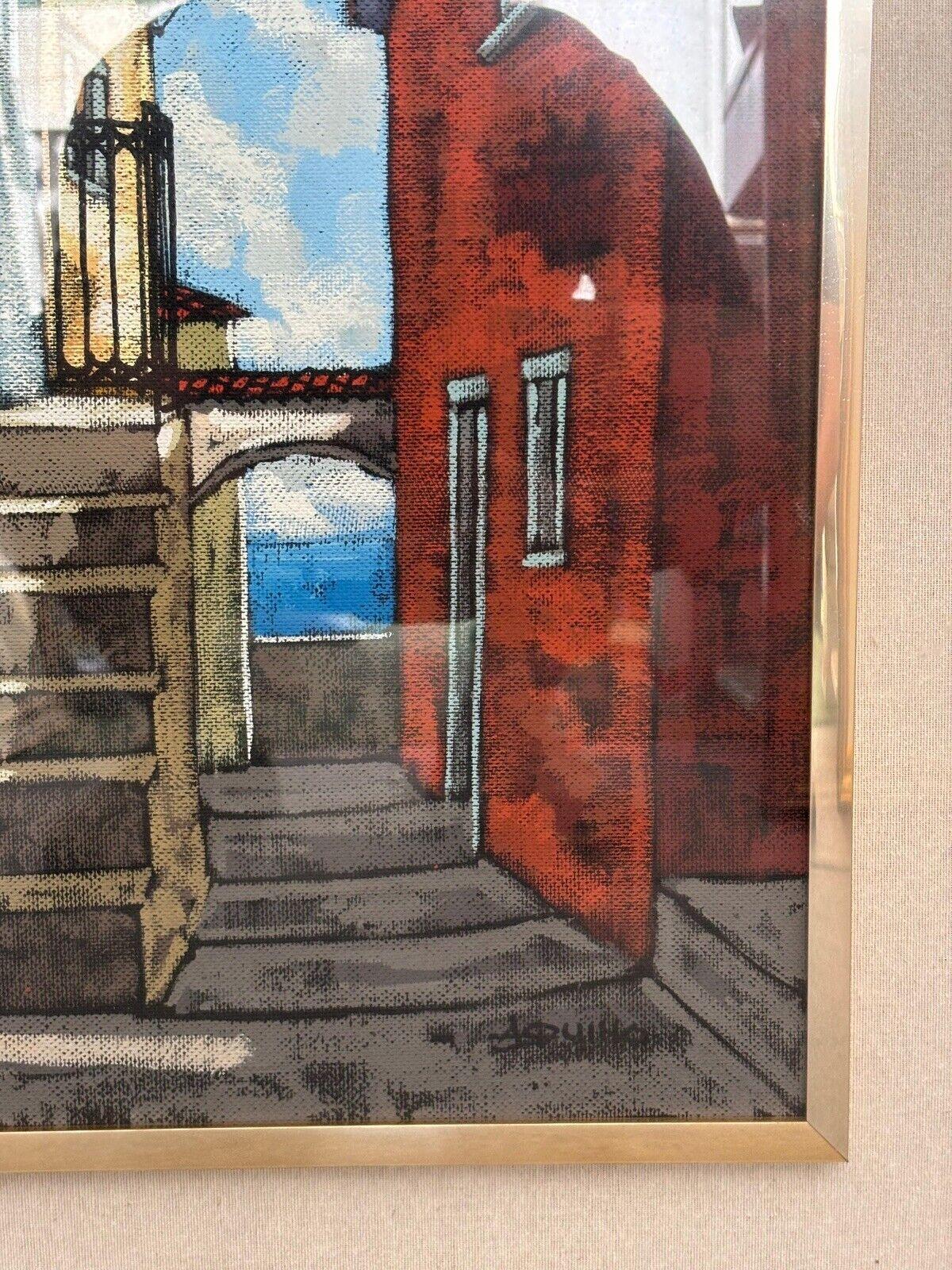 Late 20th Century Salvatore Aquino Oil Painting on Canvas 1970's For Sale