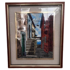 Salvatore Aquino Oil Painting on Canvas 1970's
