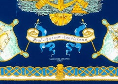 Salvatore ARGENIO: Silk Painting "Bourbon Shield of the Two Sicilies " 21st Cent