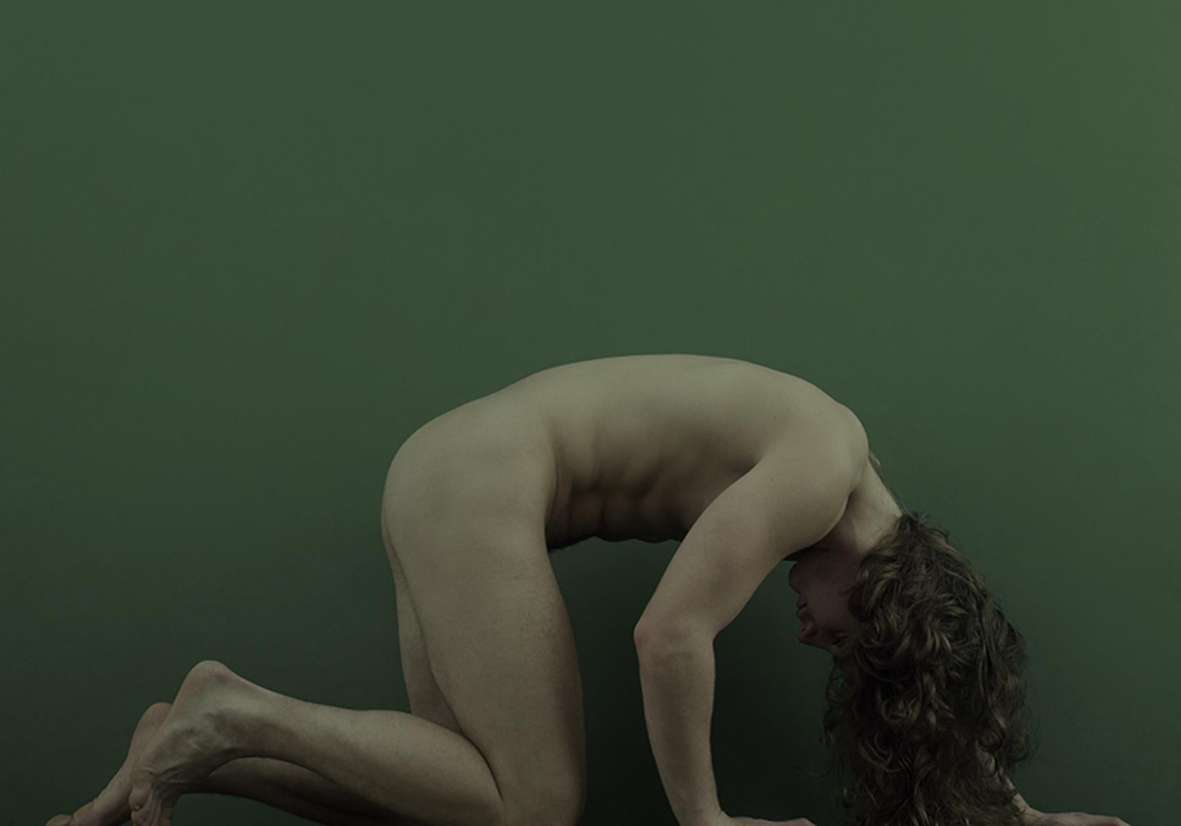 Untitled 17 and 22. Diptych, Paranoia Series. Male Nude. Color Photograph For Sale 2