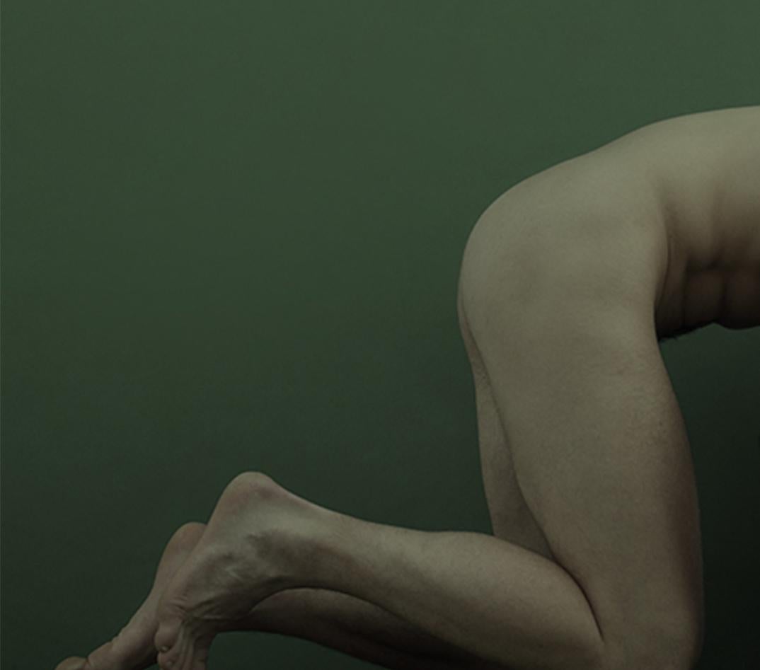 Untitled 17 and 22. Diptych, Paranoia Series. Male Nude. Color Photograph For Sale 3