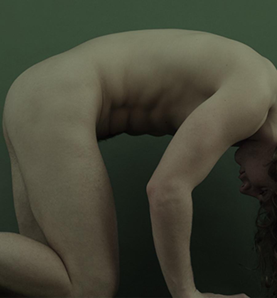 Untitled 17 and 22. Diptych, Paranoia Series. Male Nude. Color Photograph For Sale 4