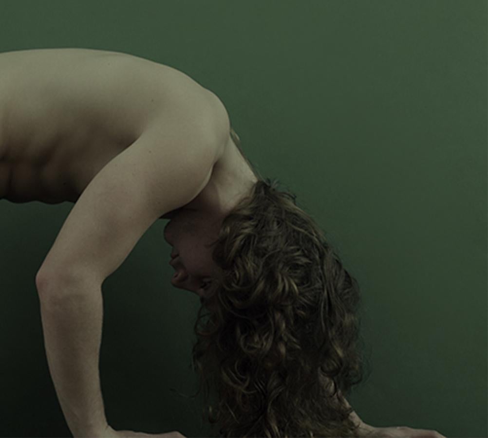 Untitled 17 and 22. Diptych, Paranoia Series. Male Nude. Color Photograph For Sale 5
