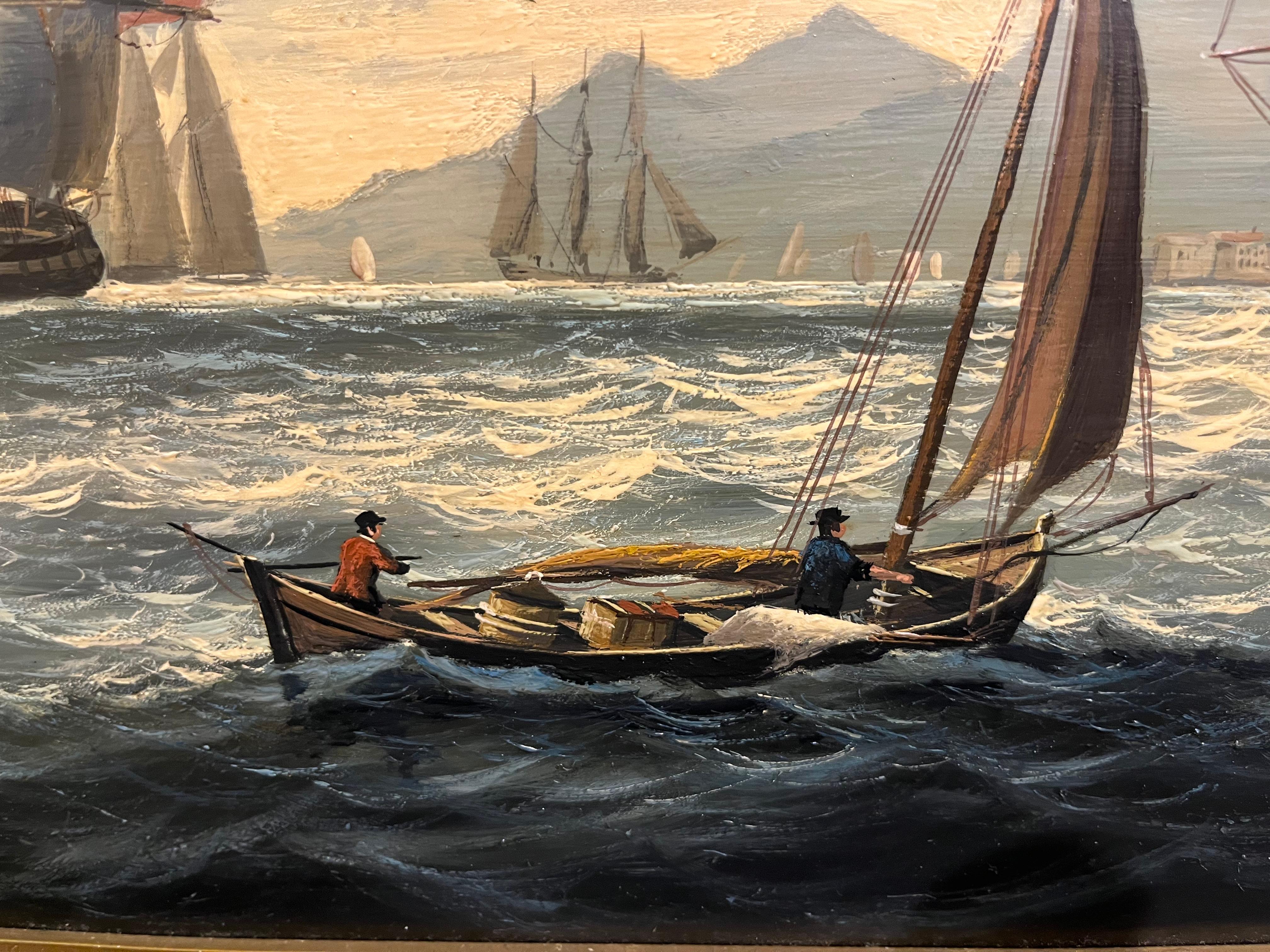 OIL PAINTING LARGE  SALVATORE COLACICCO (NAVY ADMIRALTY 20th CENTURY

Very good condition for age , (see pictures)

FINE RARE MARTINE PAINTING ORIGINAL

20th Century OLD MASTER STYLE OIL PAINTING GOLD GILT FRAME

By Similar $12,000 Premier