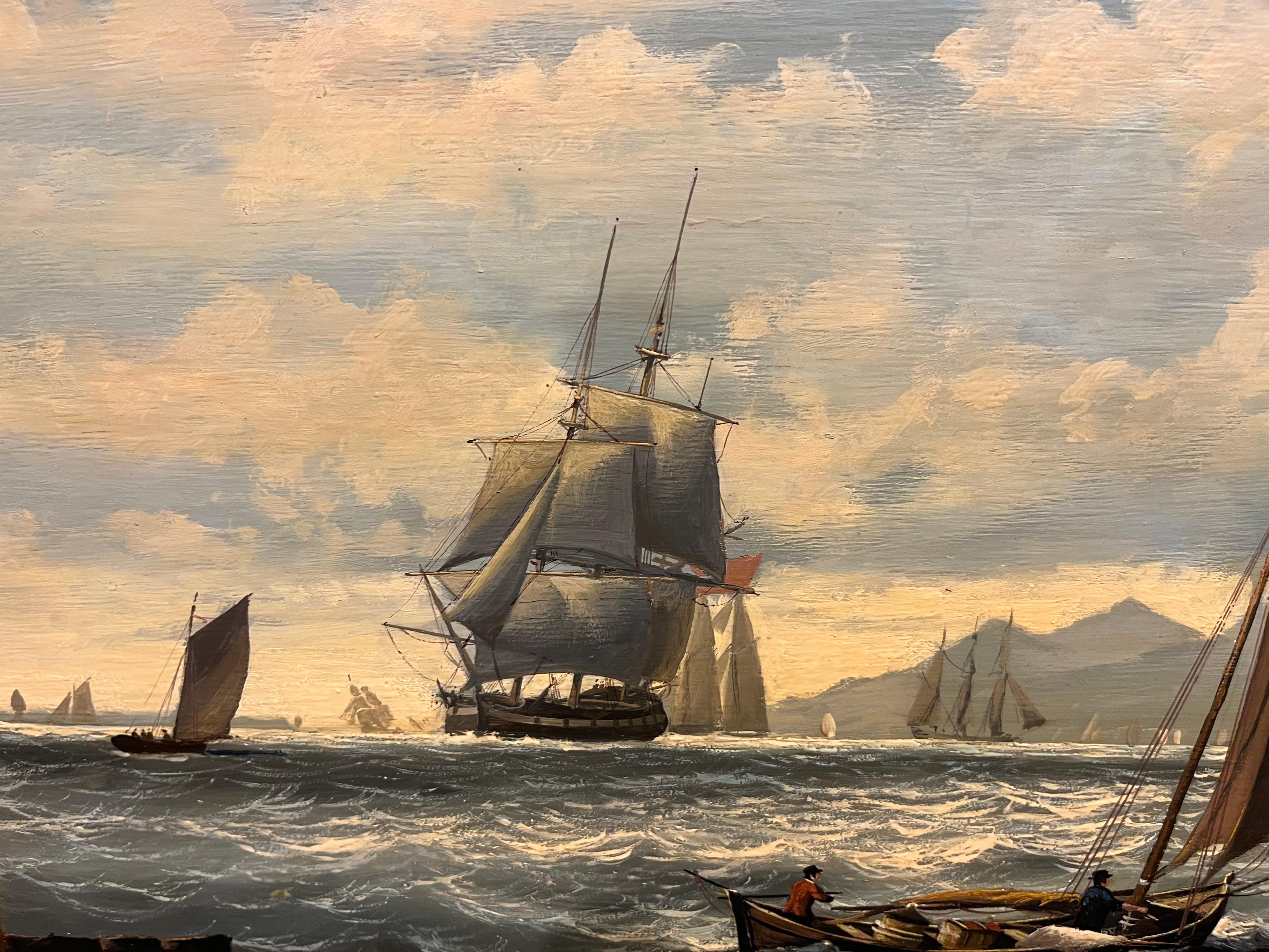 LARGE OIL PAINTING by SALVATORE COLACICCO (NAVY ADMIRALTY 20th CENTURY PIECE  For Sale 3