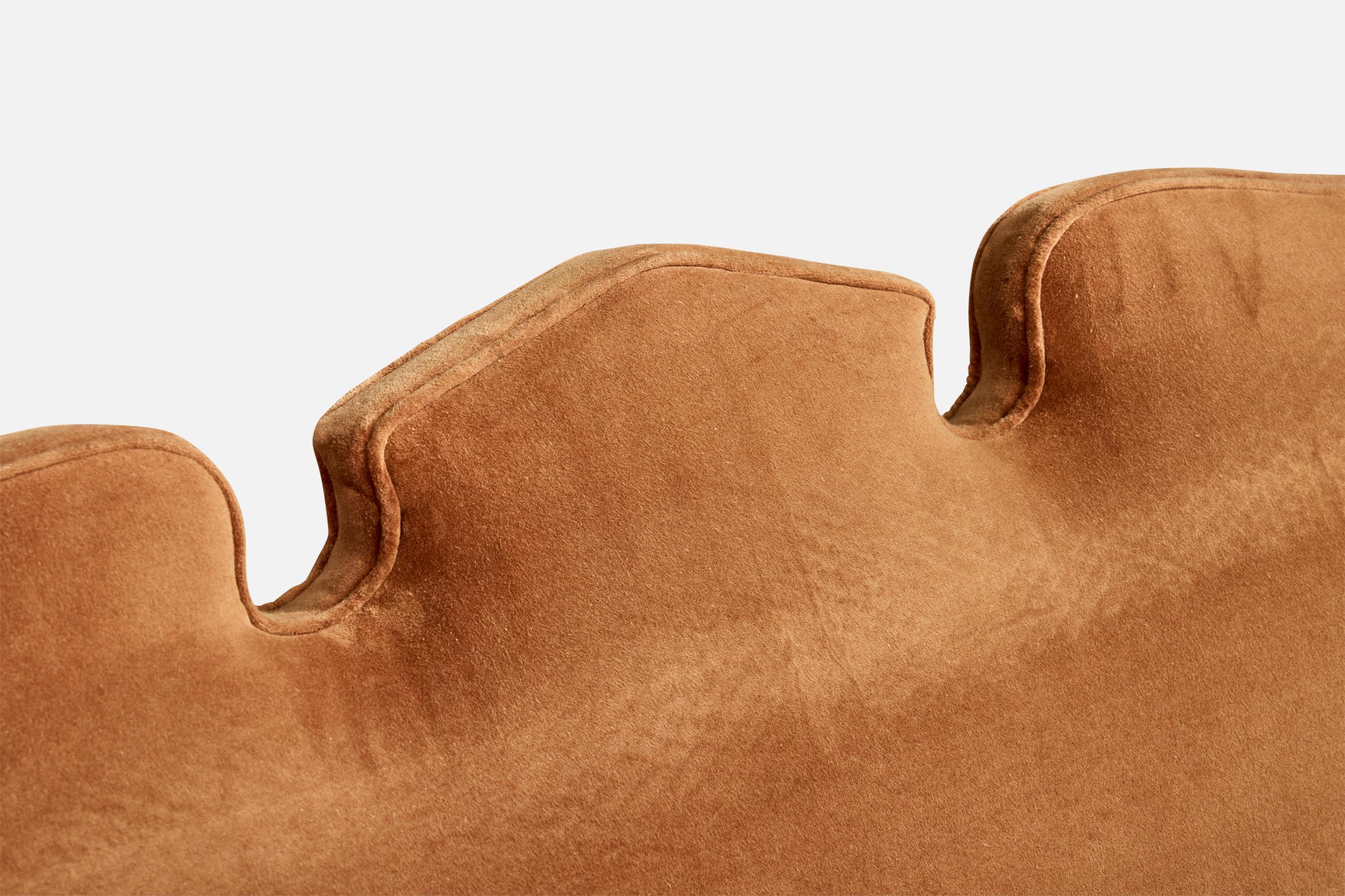 Salvatore Dinucci, Sofa, Holz, Samt, Brasilien, 1950er Jahre im Angebot 4
