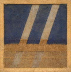 Coppia di dipinti senza titolo - Juta colorata di Salvatore Emblema - 1978/79
